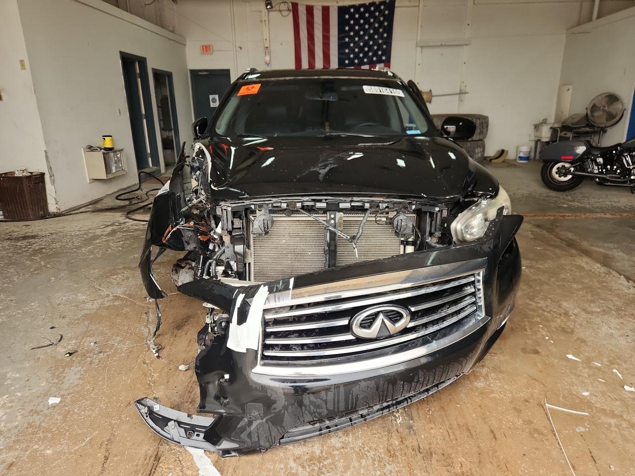 2014 Infiniti Qx60 Base Black vin: 5N1AL0MMXEC531300 Damage: Front Bumper Cover Lower, Broken, Replacement Required