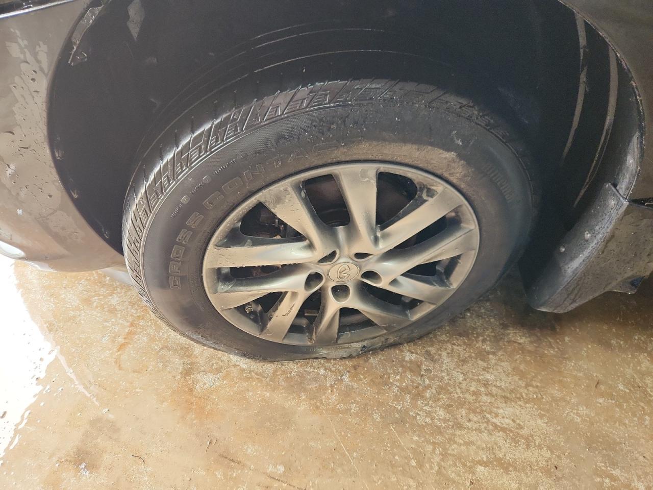 2014 Infiniti Qx60 Base Black vin: 5N1AL0MMXEC531300 Damage: Left Front Wheel, Curb Rash, 3 To 4 Inches