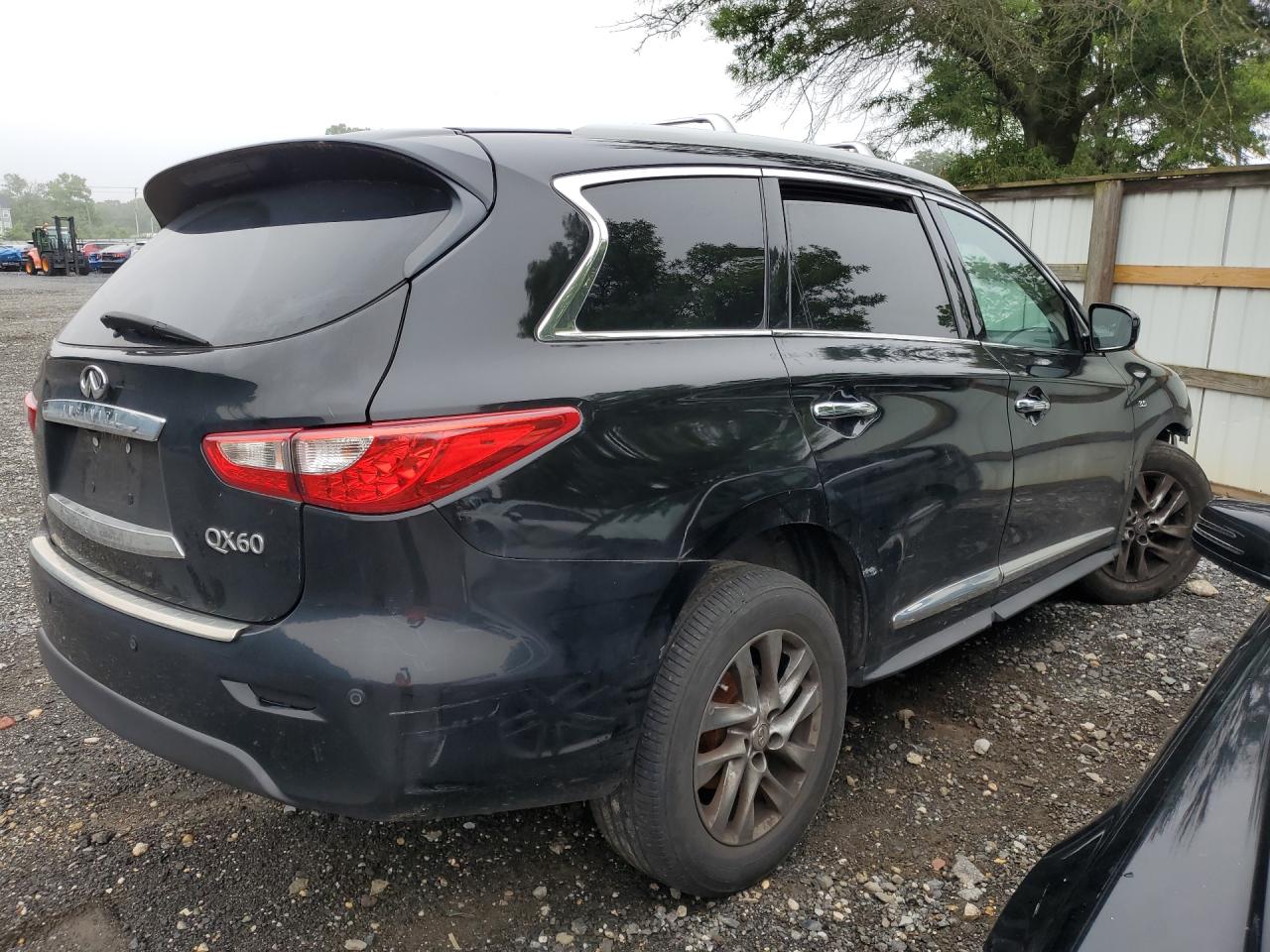 2014 Infiniti Qx60 Base Black vin: 5N1AL0MMXEC538148 Damage: Right Front Tire, Worn, Replacement Required