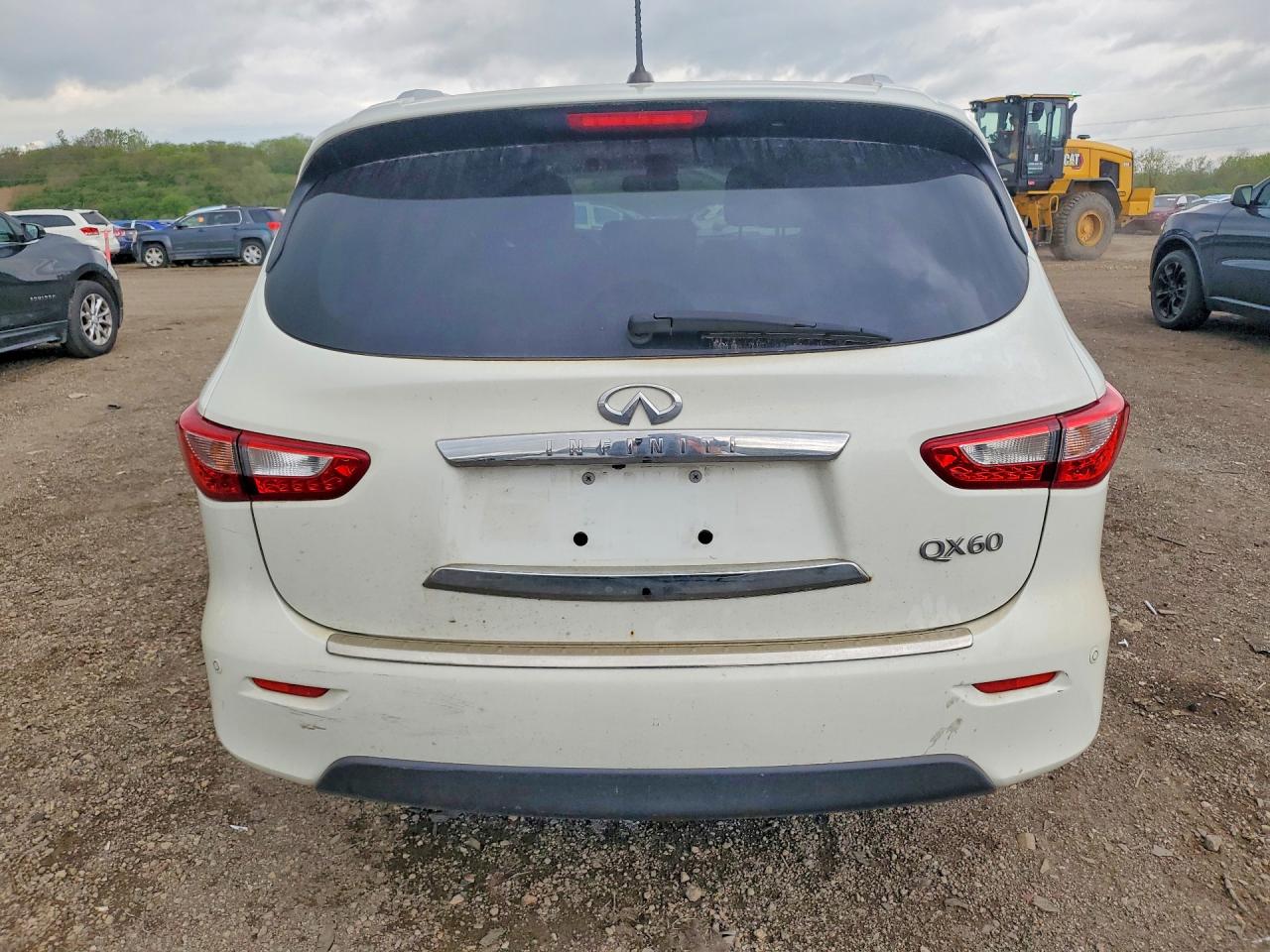 2015 Infiniti Qx60 Base White vin: 5N1AL0MMXFC508083