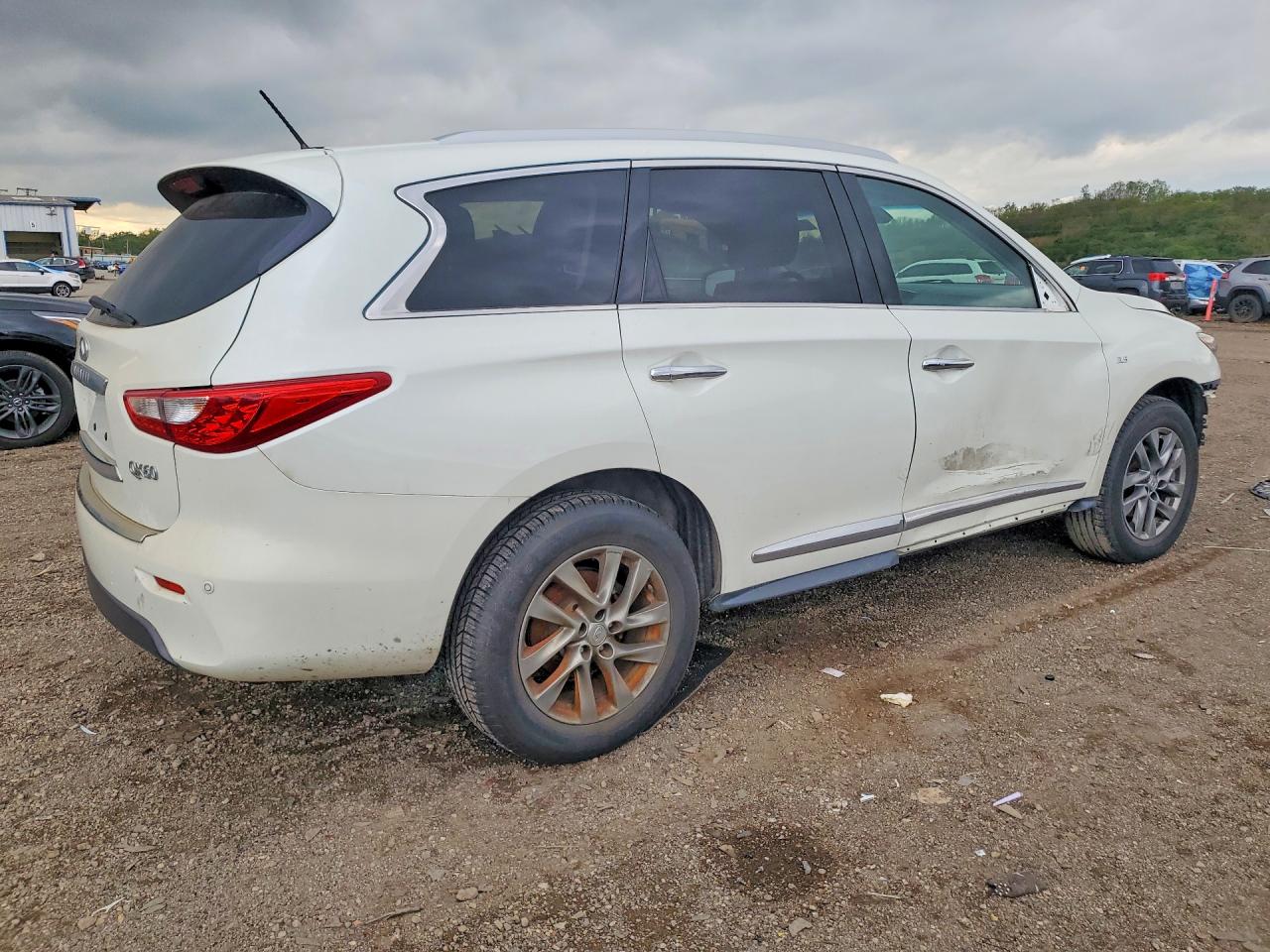 2015 Infiniti Qx60 Base White vin: 5N1AL0MMXFC508083