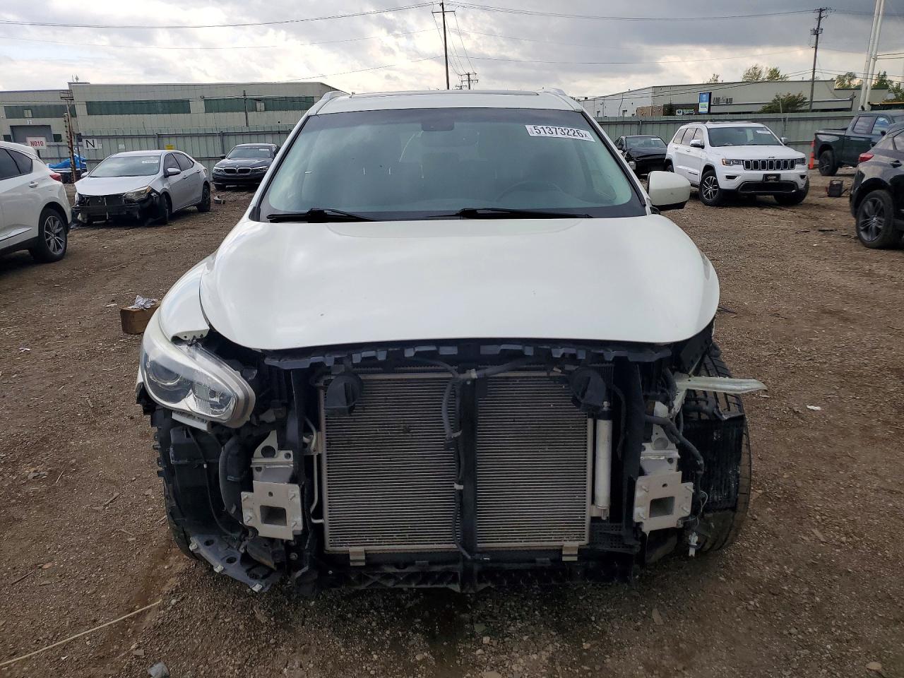 2015 Infiniti Qx60 Base White vin: 5N1AL0MMXFC508083