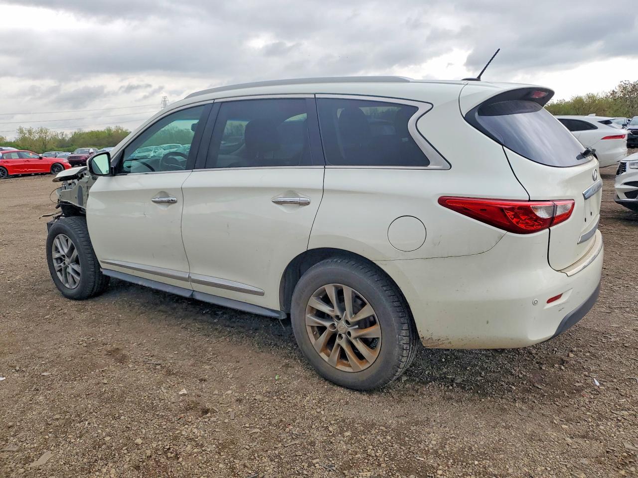 2015 Infiniti Qx60 Base White vin: 5N1AL0MMXFC508083