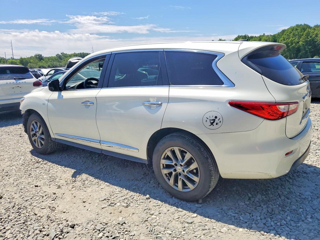 2015 Infiniti Qx60 Base White vin: 5N1AL0MMXFC509511