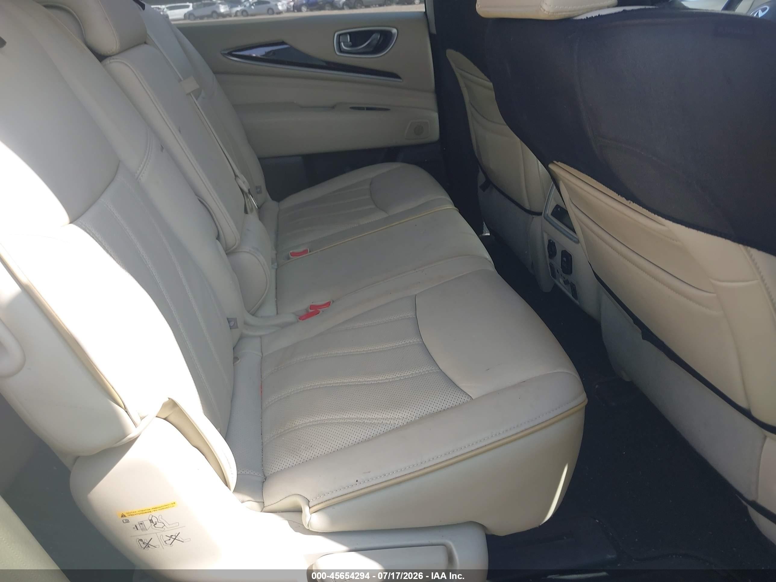 2015 Infiniti Qx60   White vin: 5N1AL0MMXFC511162