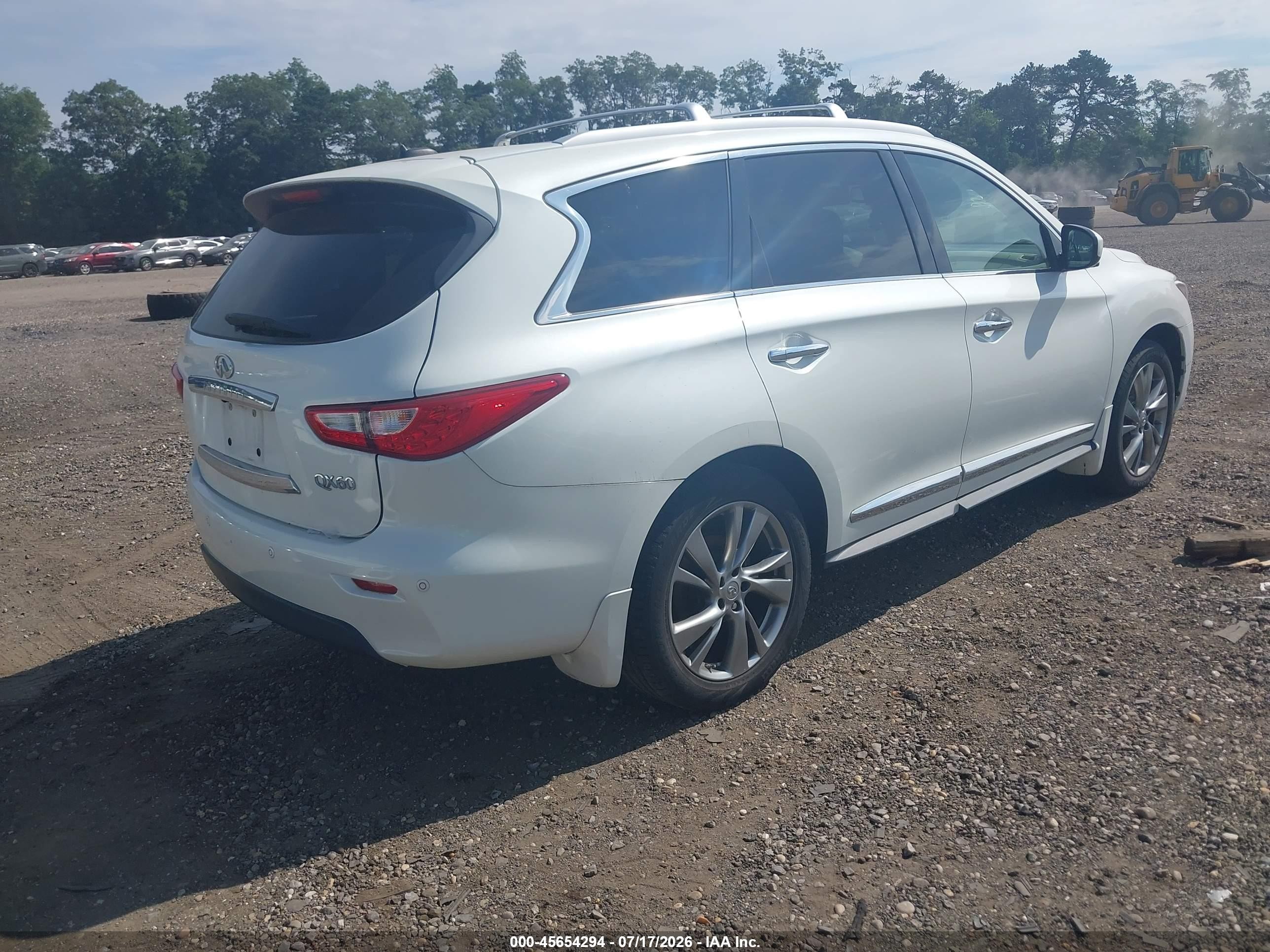 2015 Infiniti Qx60   White vin: 5N1AL0MMXFC511162
