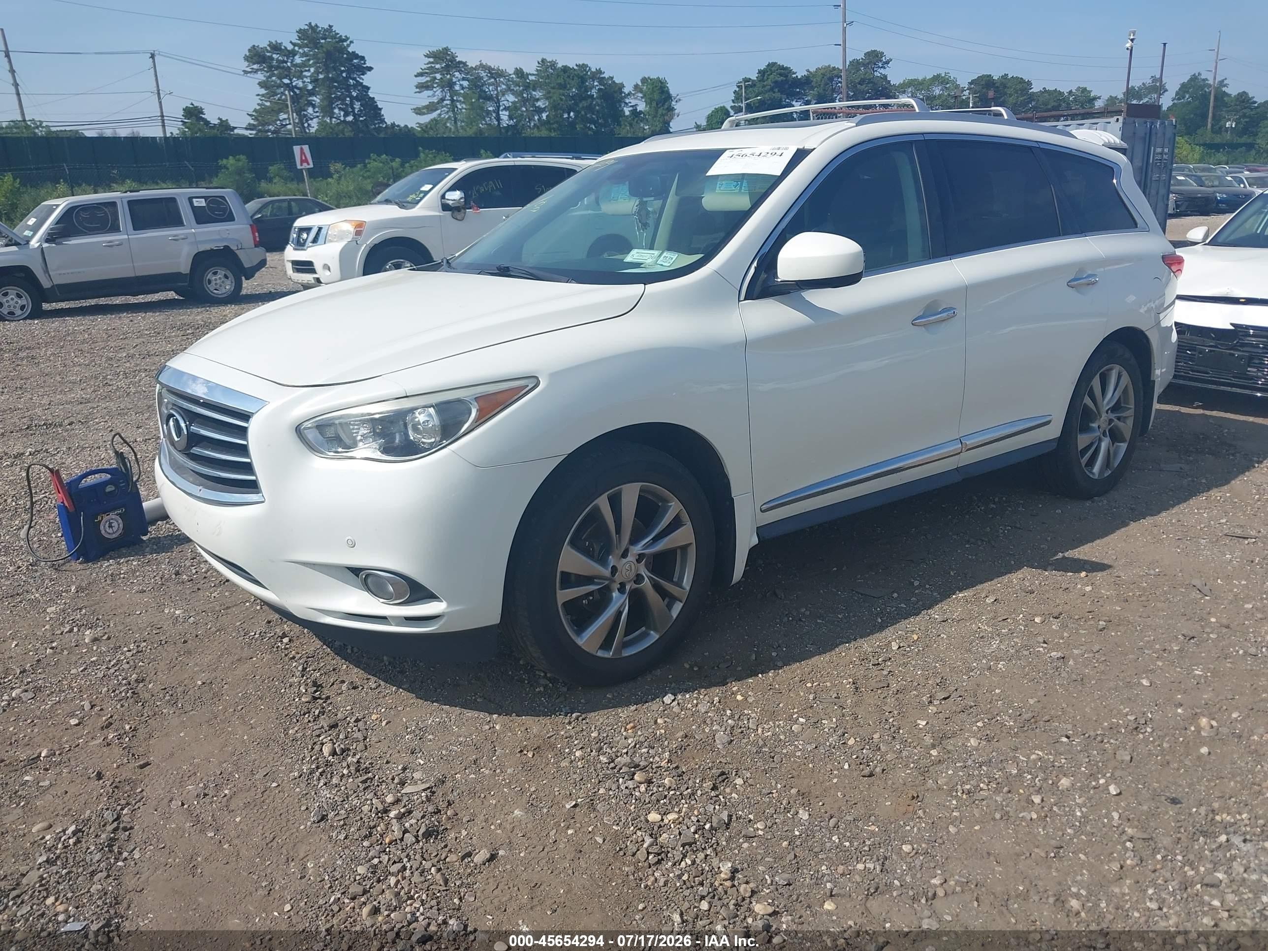 2015 Infiniti Qx60   White vin: 5N1AL0MMXFC511162