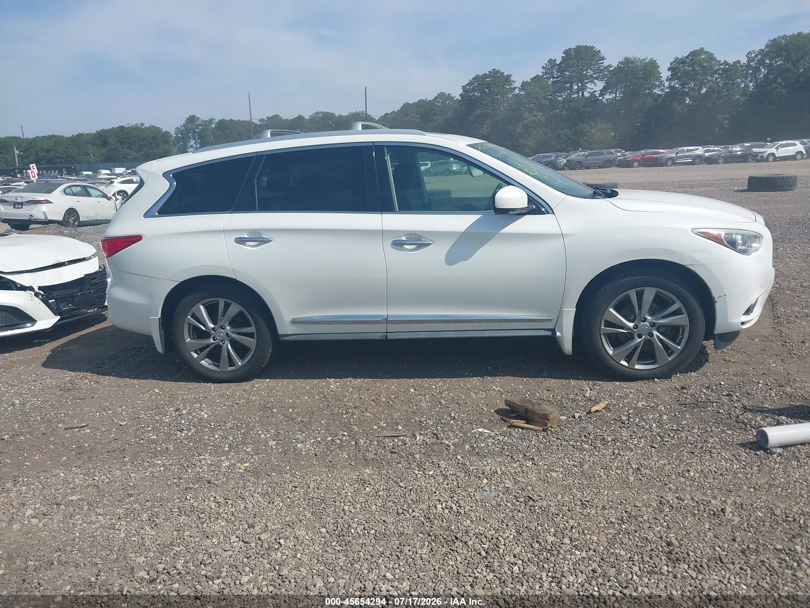 2015 Infiniti Qx60   White vin: 5N1AL0MMXFC511162