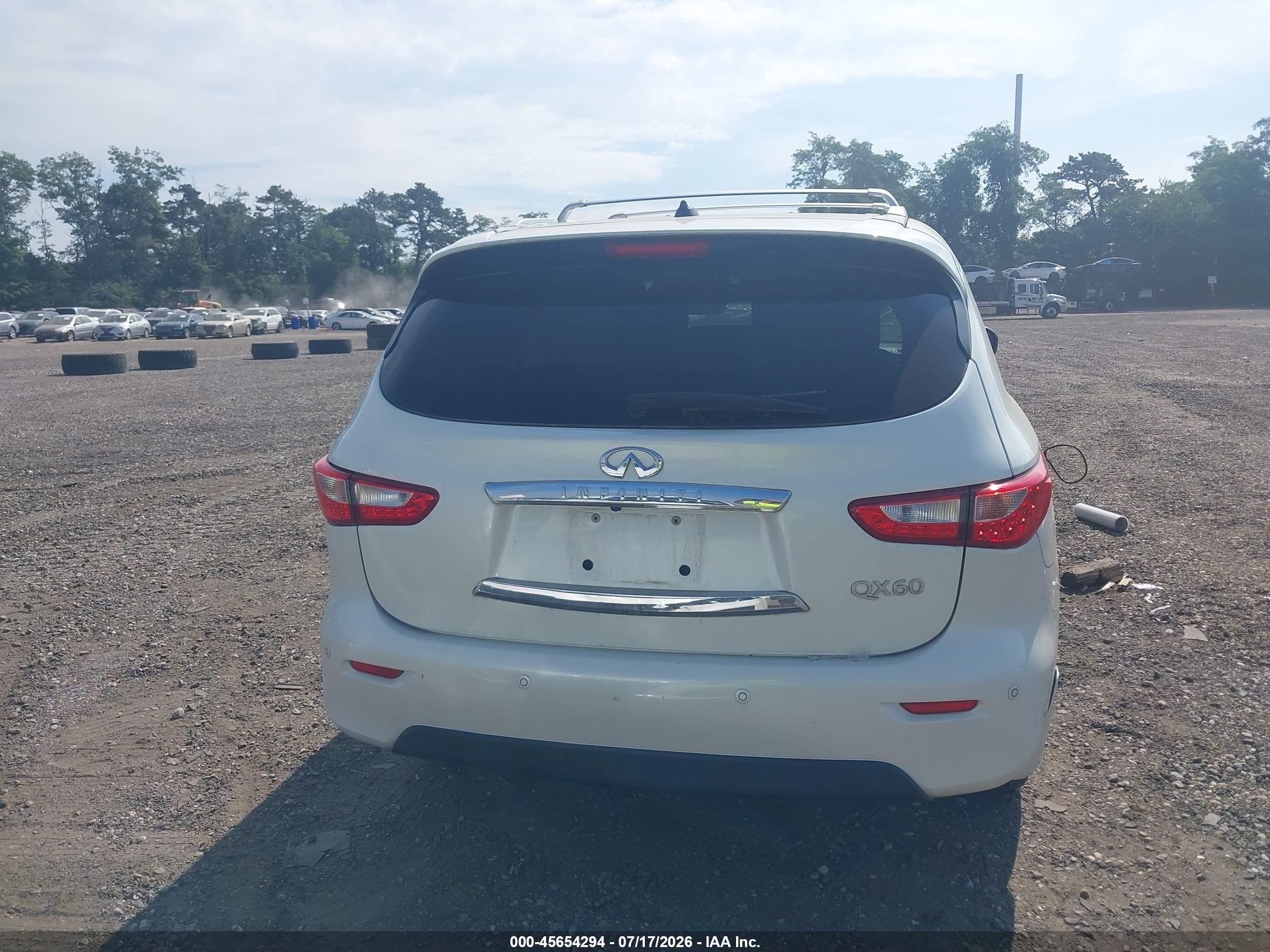 2015 Infiniti Qx60   White vin: 5N1AL0MMXFC511162