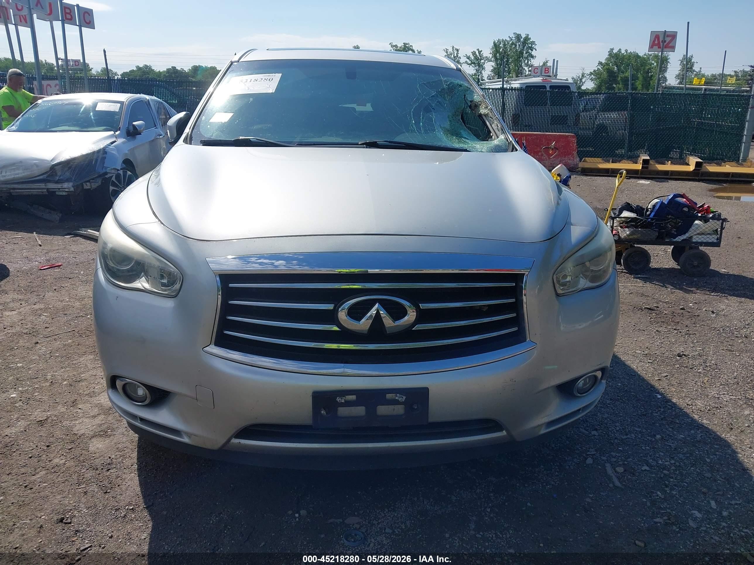 2015 Infiniti Qx60   Silver vin: 5N1AL0MMXFC517625
