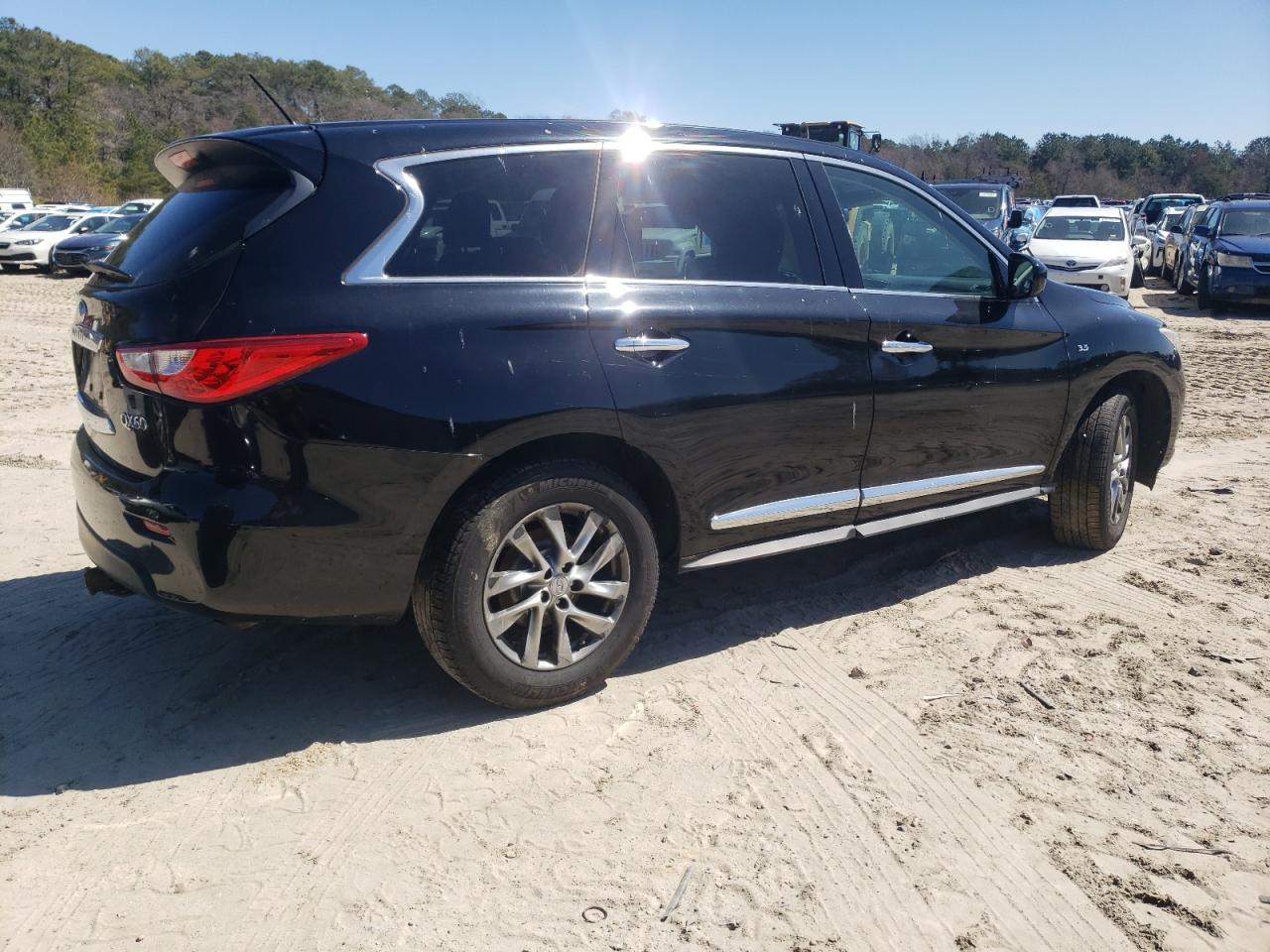 2015 Infiniti Qx60 Black vin: 5N1AL0MMXFC518130