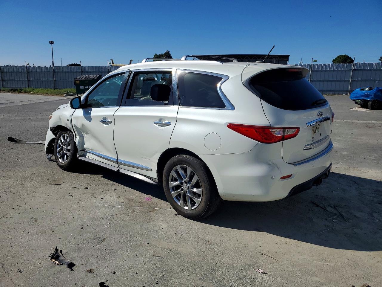 2015 Infiniti Qx60 Base White vin: 5N1AL0MMXFC520508