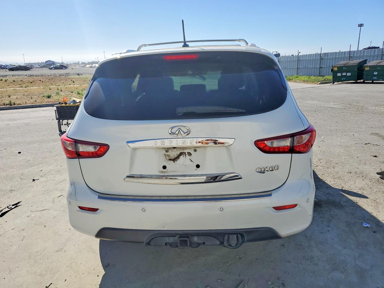 2015 Infiniti Qx60 Base White vin: 5N1AL0MMXFC520508