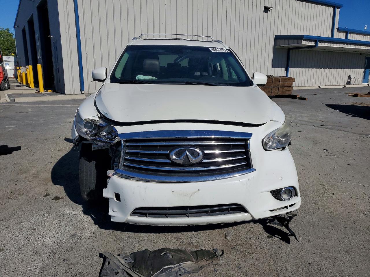2015 Infiniti Qx60 Base White vin: 5N1AL0MMXFC520508