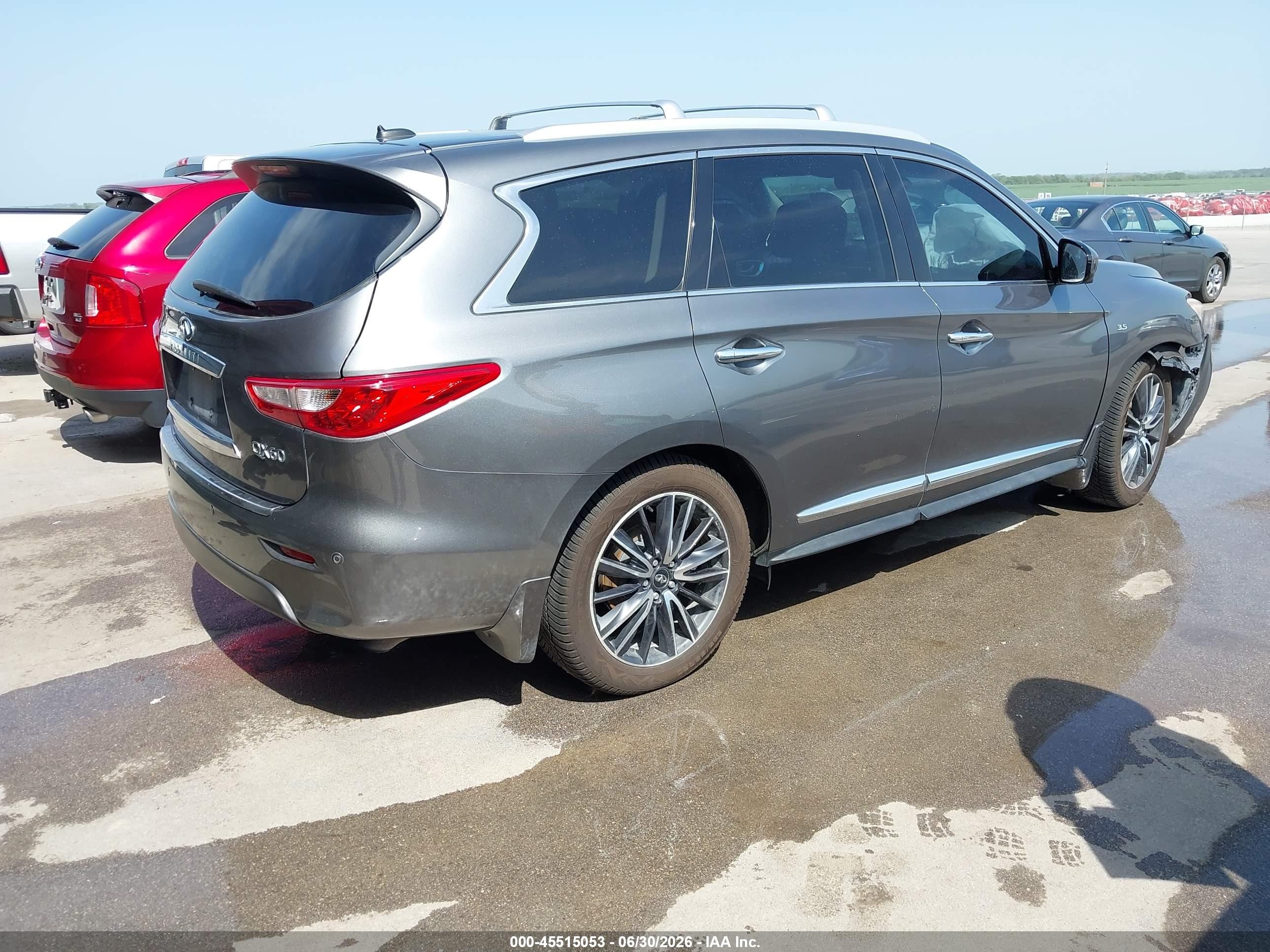 2015 Infiniti Qx60   Gray vin: 5N1AL0MMXFC527104