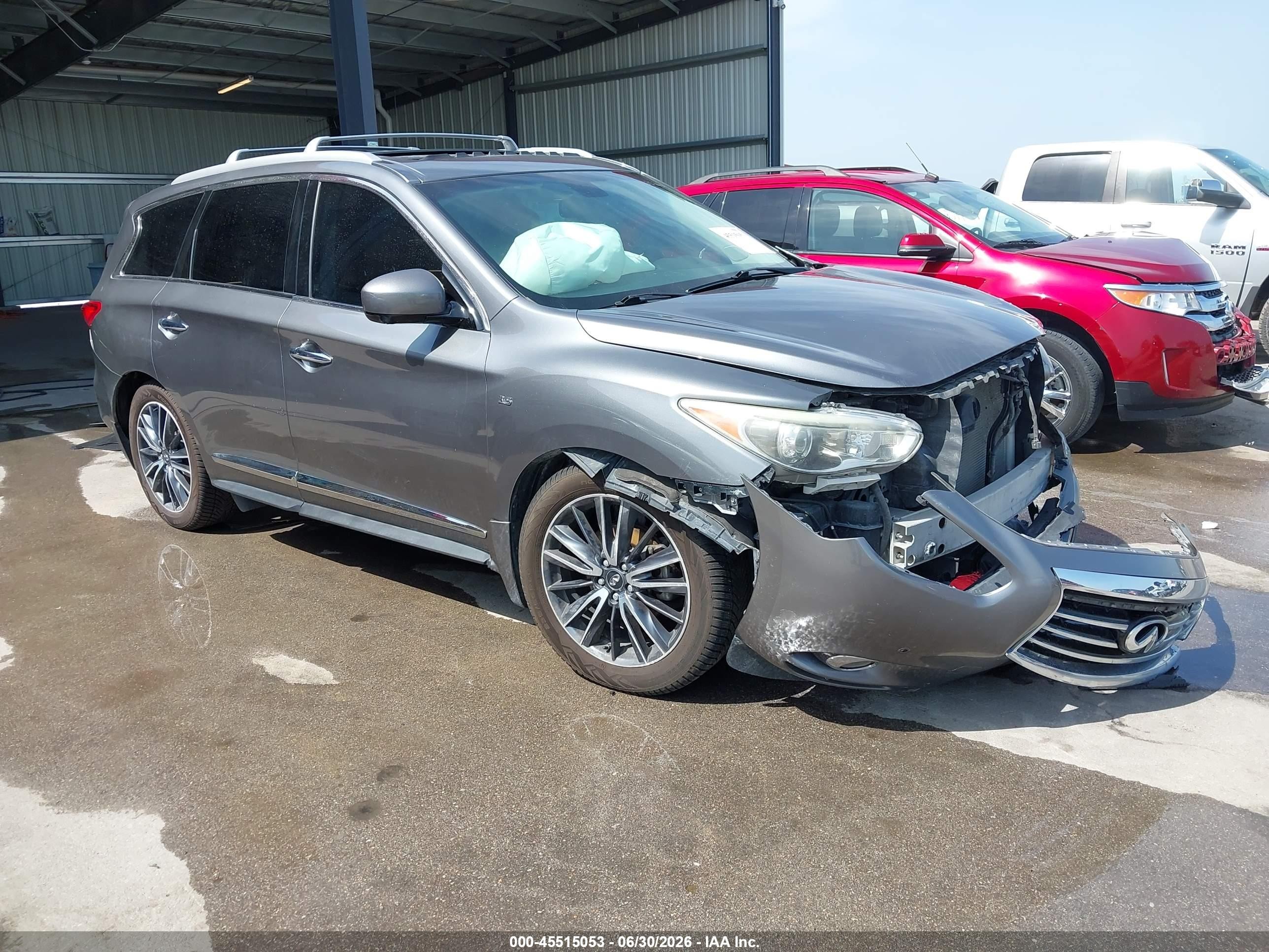 2015 Infiniti Qx60   Gray vin: 5N1AL0MMXFC527104