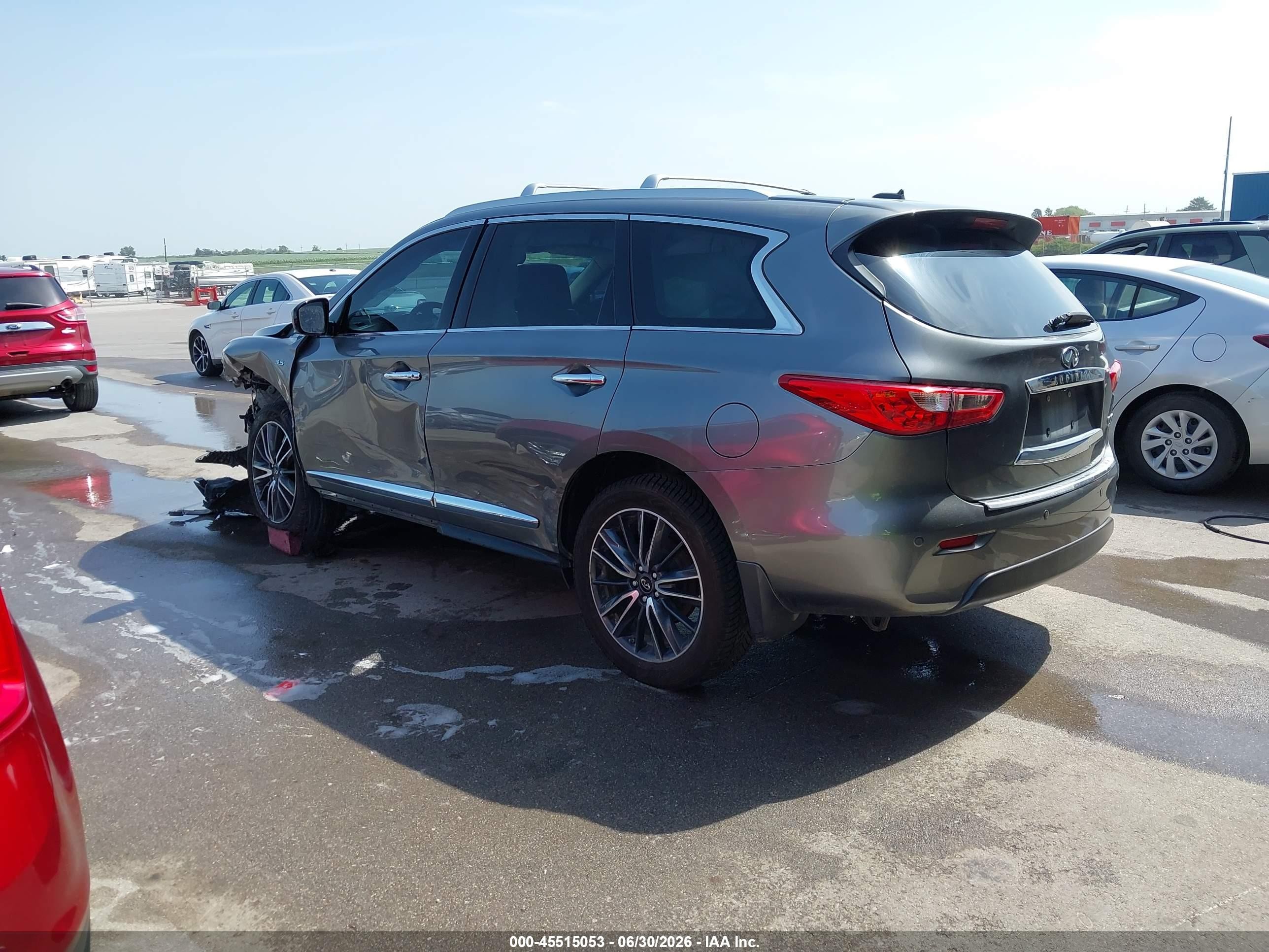 2015 Infiniti Qx60   Gray vin: 5N1AL0MMXFC527104