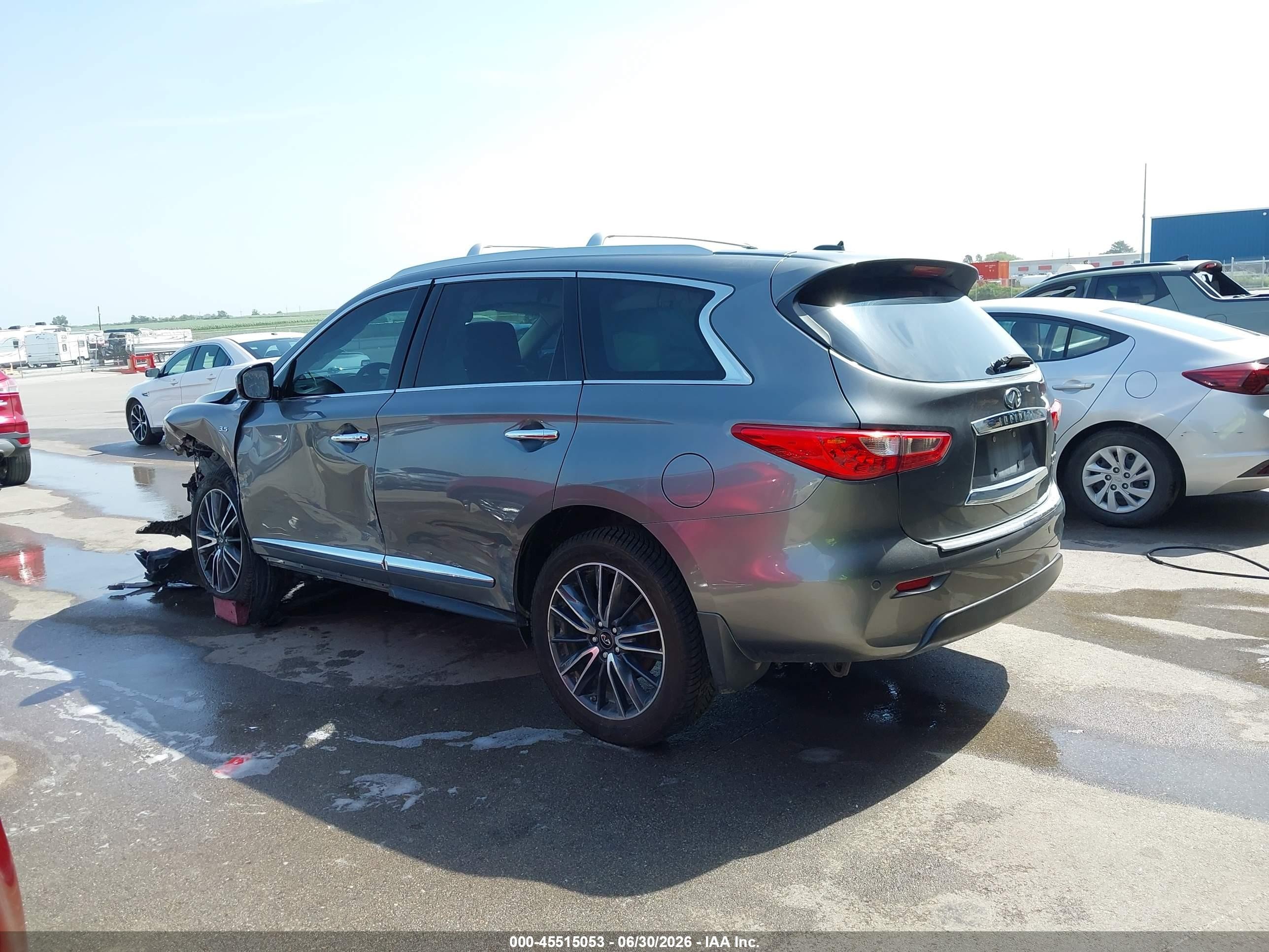 2015 Infiniti Qx60   Gray vin: 5N1AL0MMXFC527104