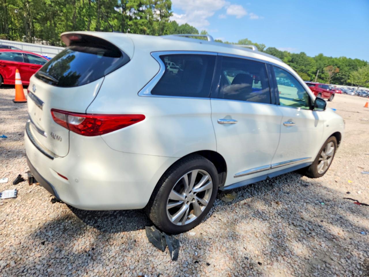 2015 Infiniti Qx60 Base White vin: 5N1AL0MMXFC537759