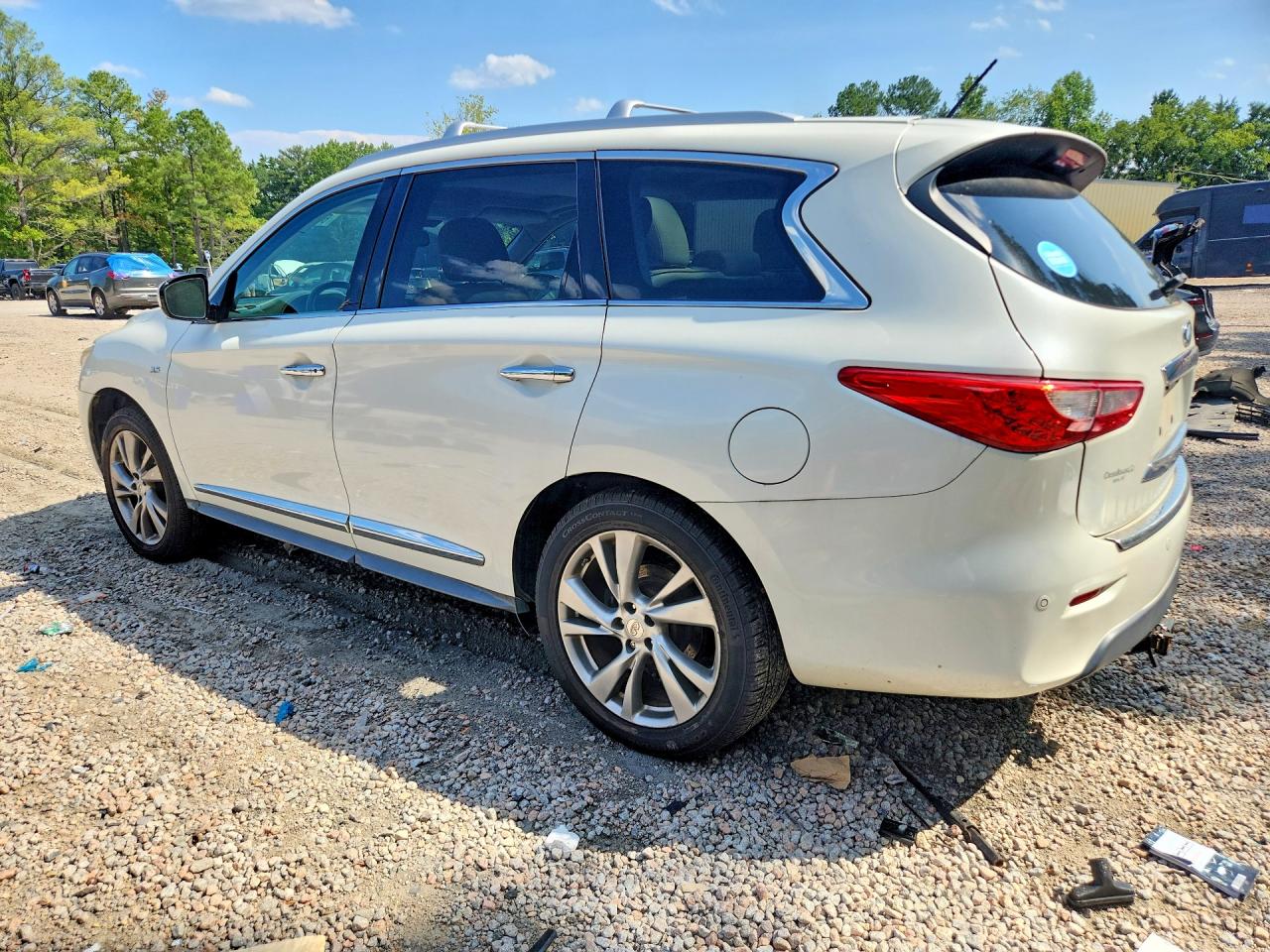 2015 Infiniti Qx60 Base White vin: 5N1AL0MMXFC537759
