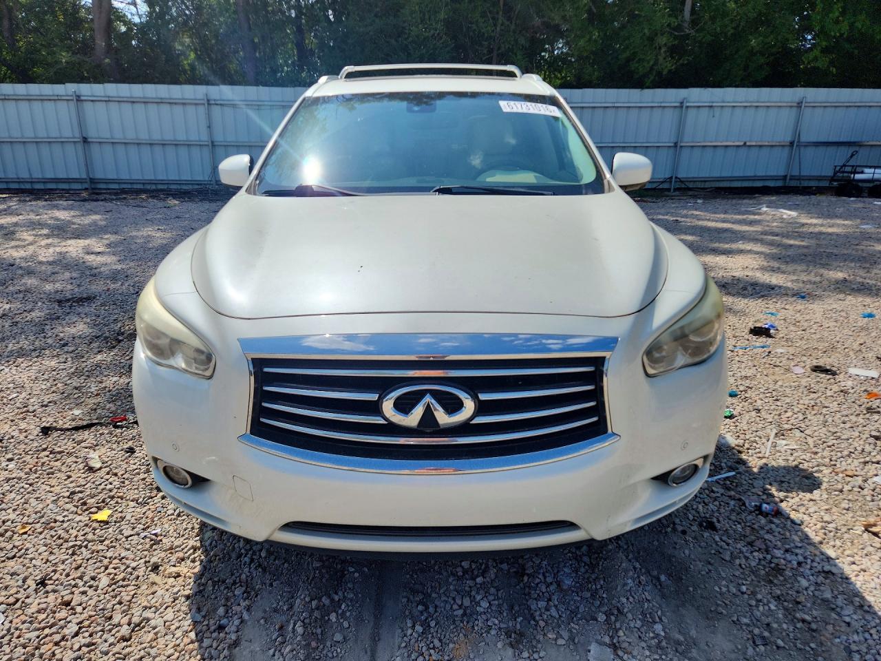 2015 Infiniti Qx60 Base White vin: 5N1AL0MMXFC537759