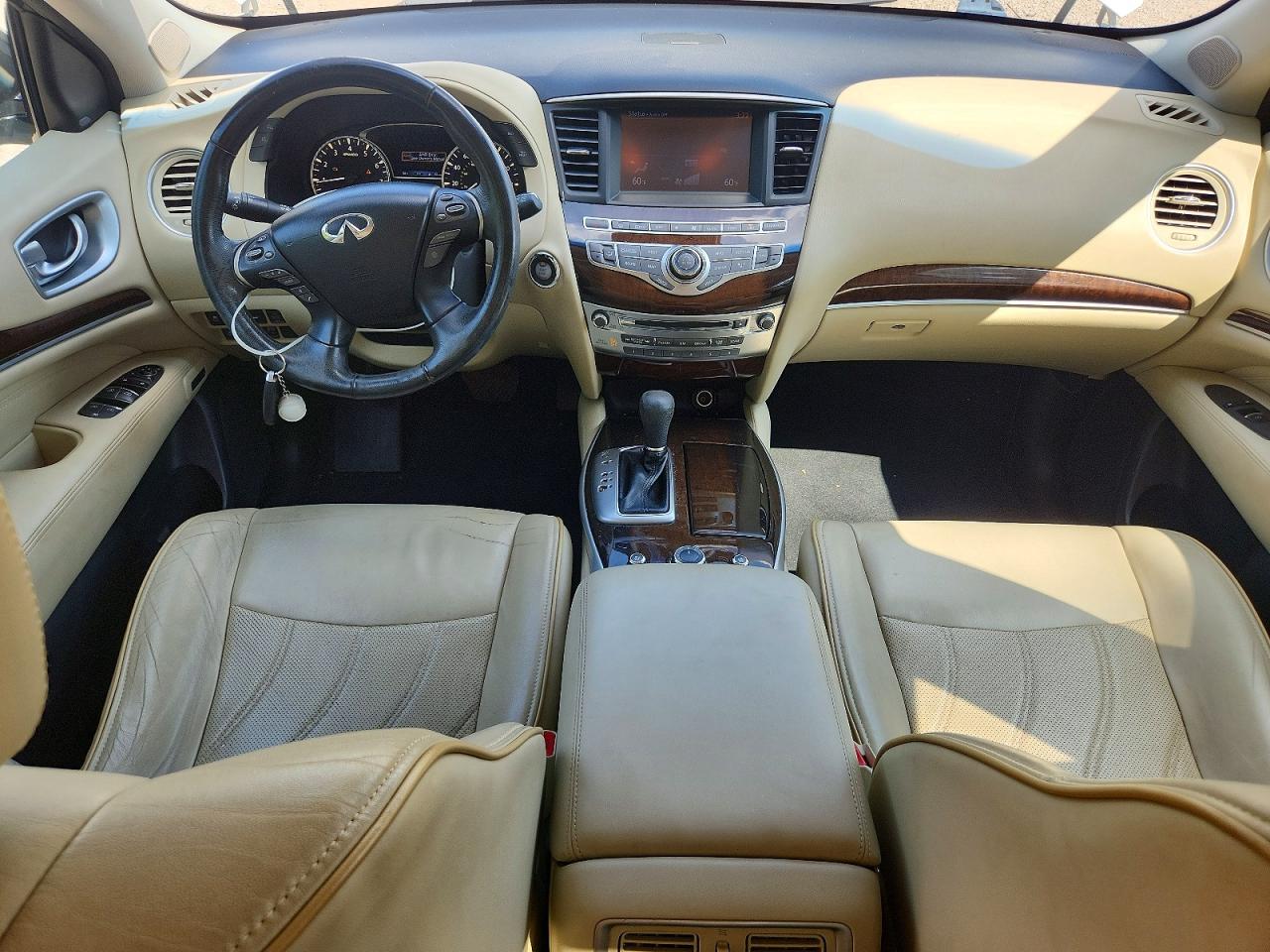 2015 Infiniti Qx60 Base White vin: 5N1AL0MMXFC537759