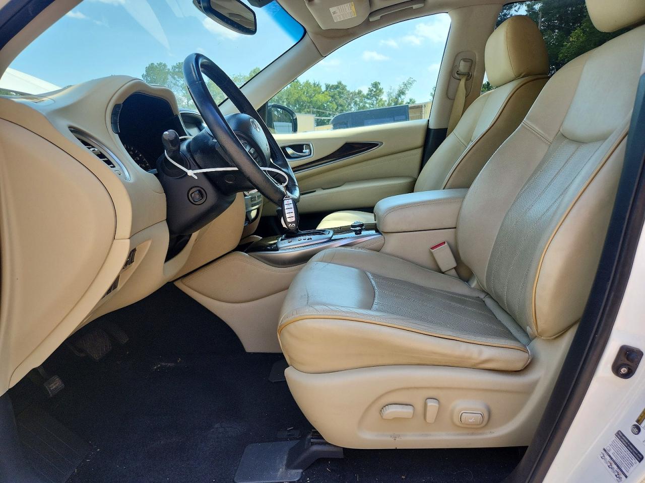 2015 Infiniti Qx60 Base White vin: 5N1AL0MMXFC537759