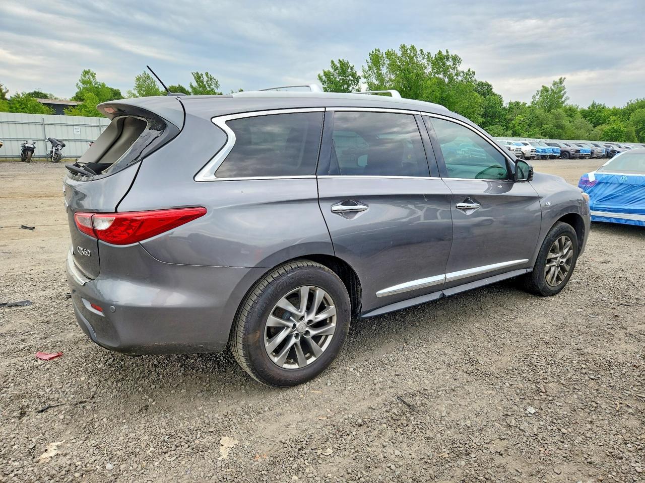 2015 Infiniti Qx60 Base Gray vin: 5N1AL0MMXFC543870