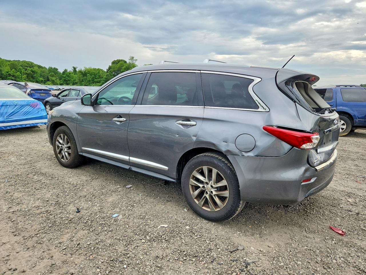2015 Infiniti Qx60 Base Gray vin: 5N1AL0MMXFC543870