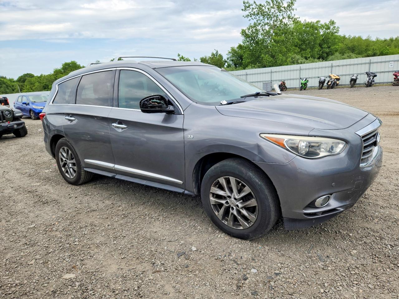 2015 Infiniti Qx60 Base Gray vin: 5N1AL0MMXFC543870