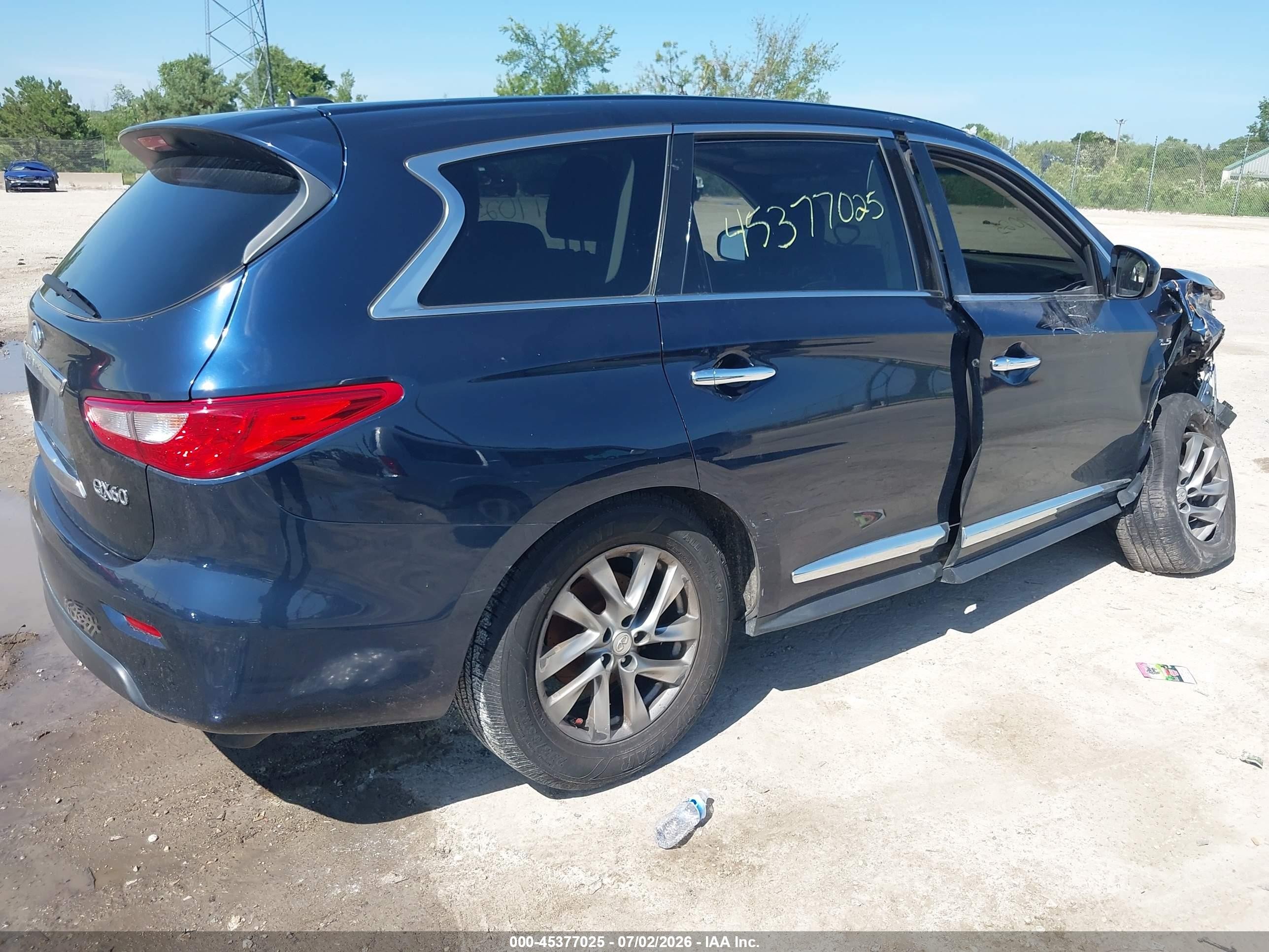 2015 Infiniti Qx60   Blue vin: 5N1AL0MMXFC548096