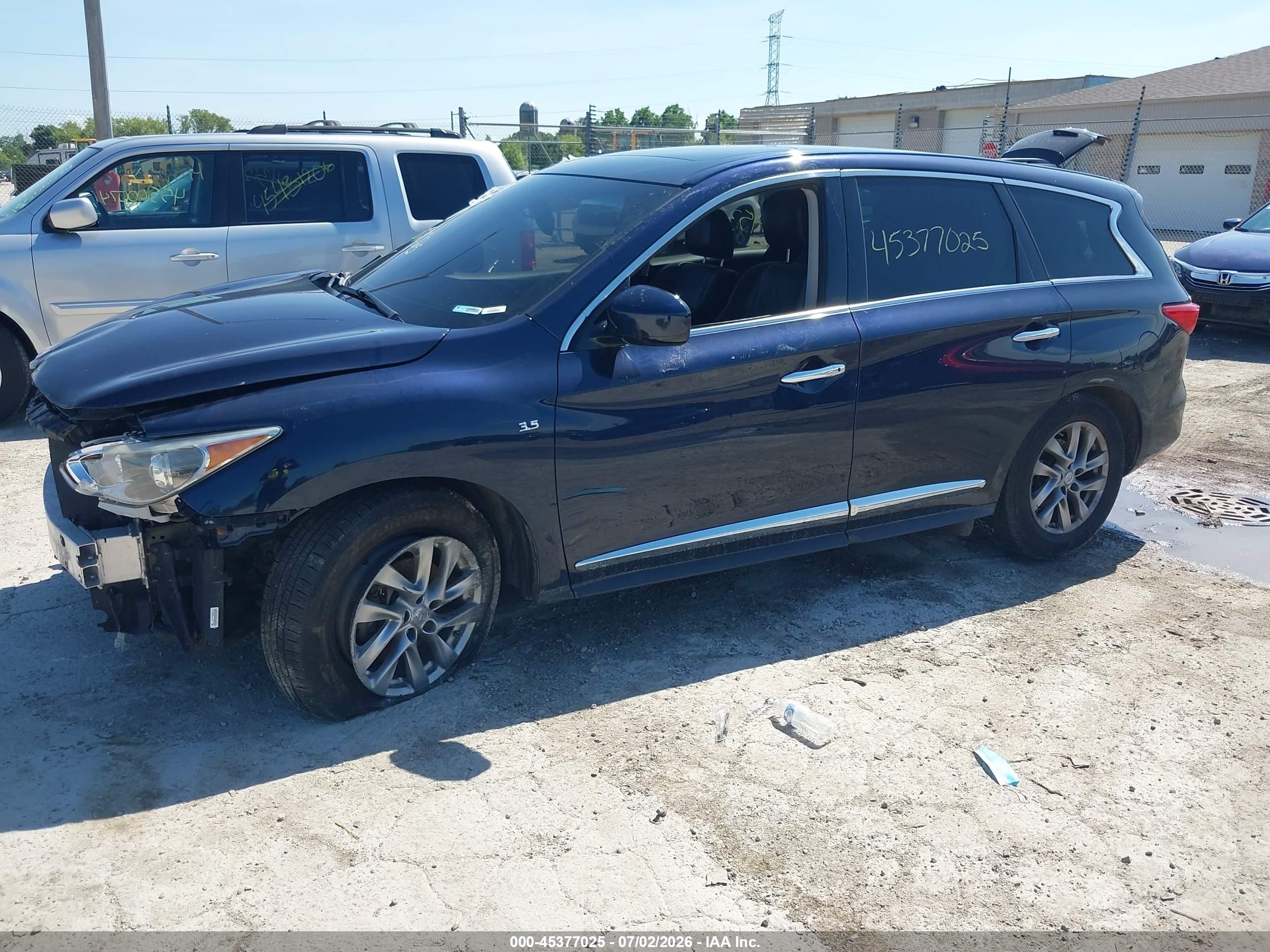 2015 Infiniti Qx60   Blue vin: 5N1AL0MMXFC548096
