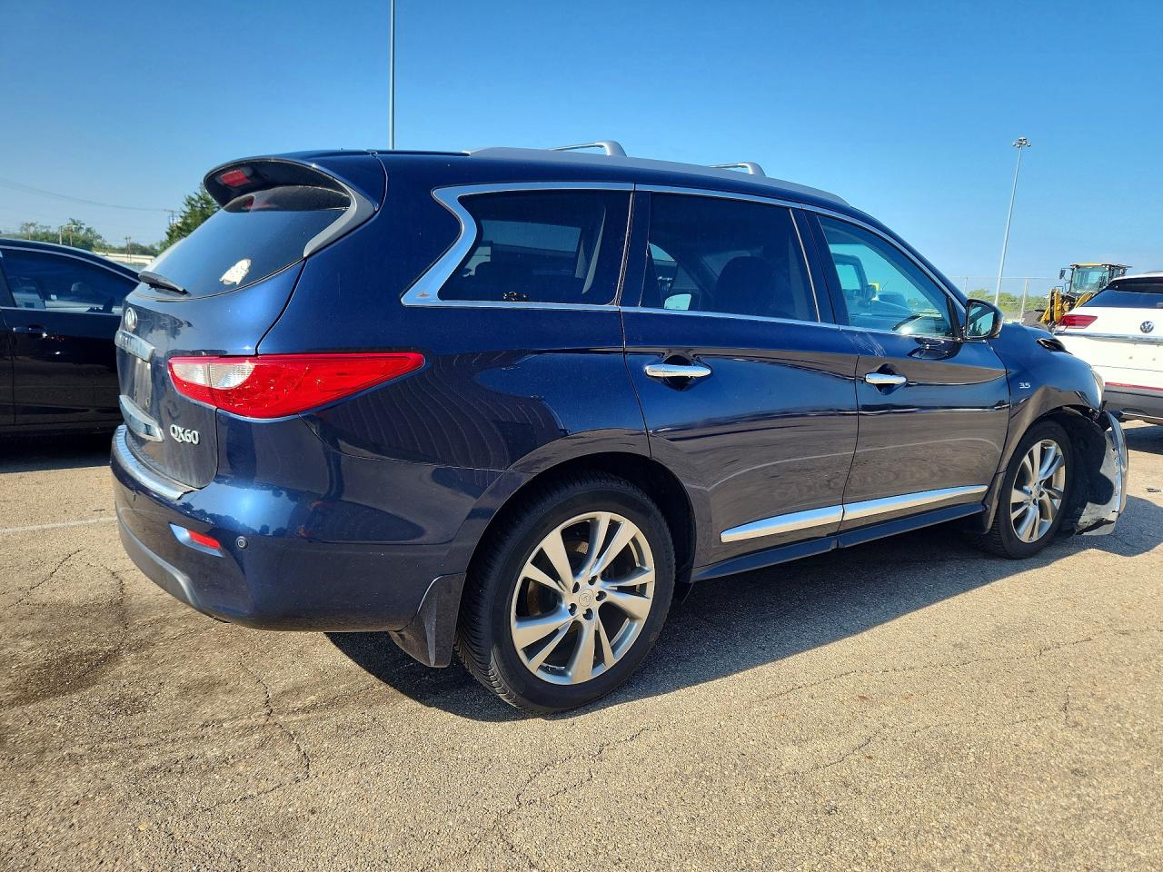 2015 Infiniti Qx60 Base Blue vin: 5N1AL0MMXFC552231