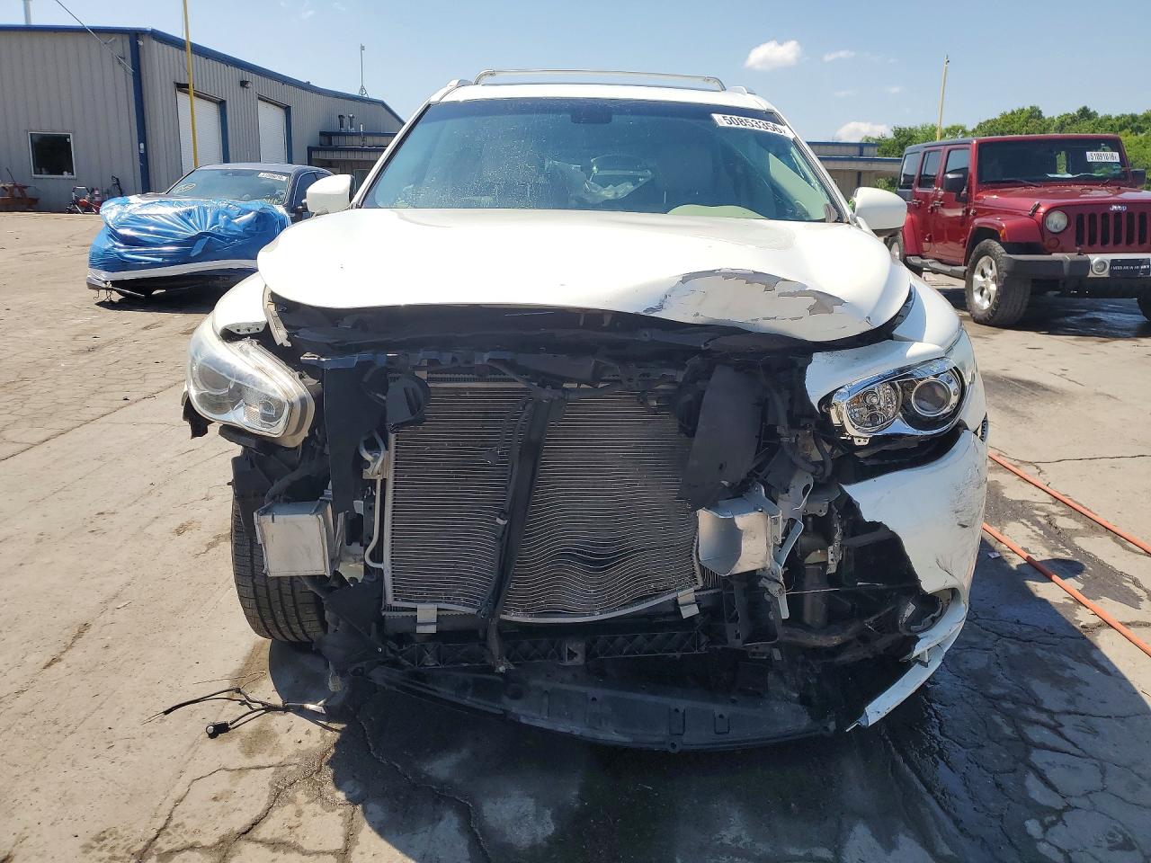 2015 Infiniti Qx60 Base White vin: 5N1AL0MMXFC553413