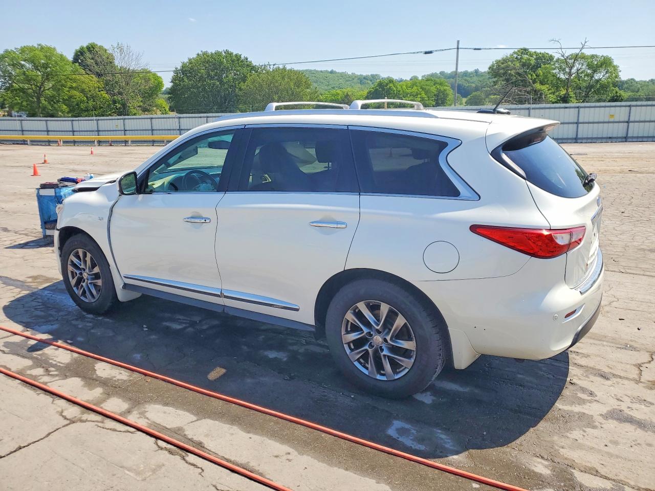 2015 Infiniti Qx60 Base White vin: 5N1AL0MMXFC553413