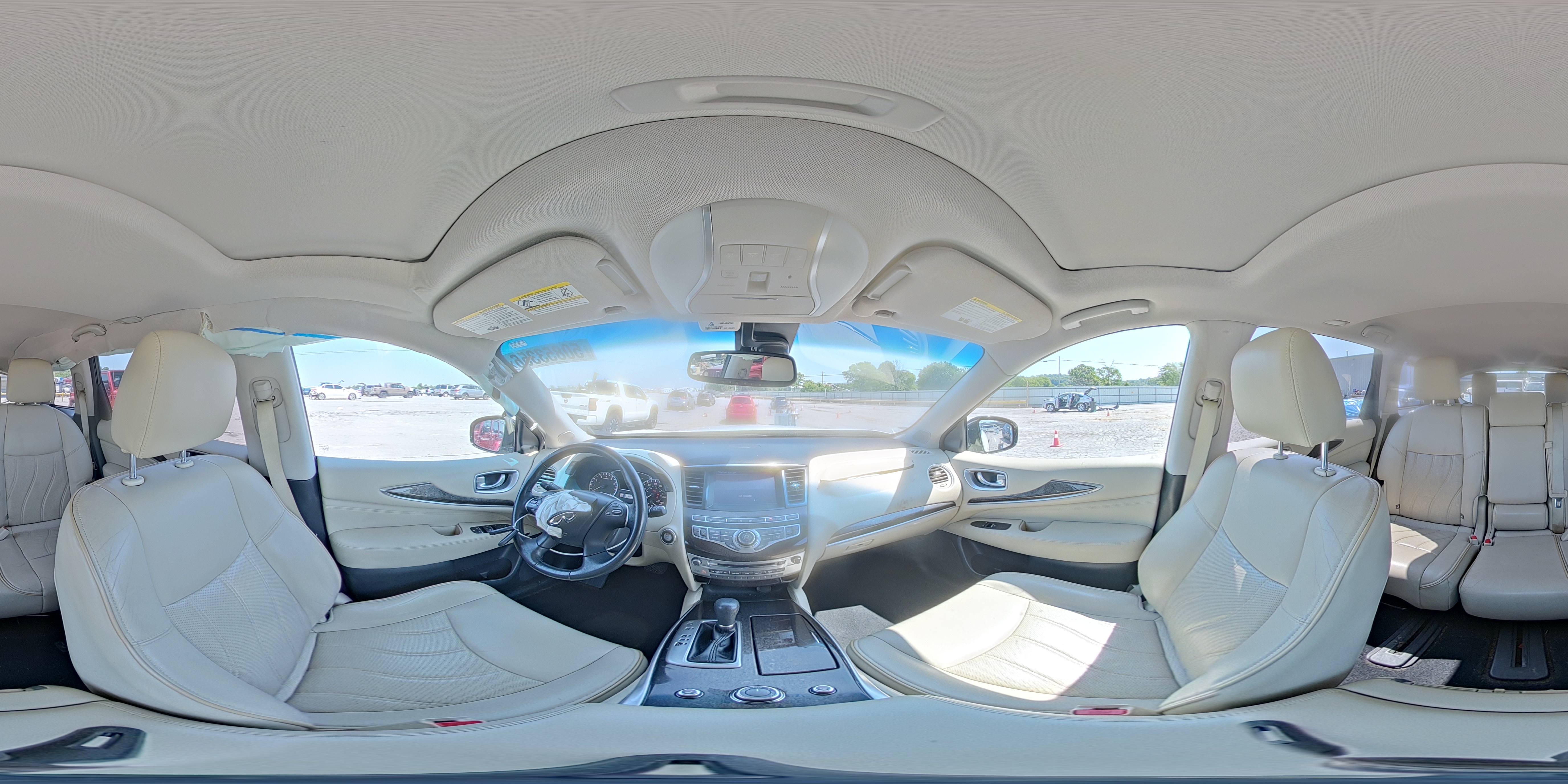 2015 Infiniti Qx60 Base White vin: 5N1AL0MMXFC553413