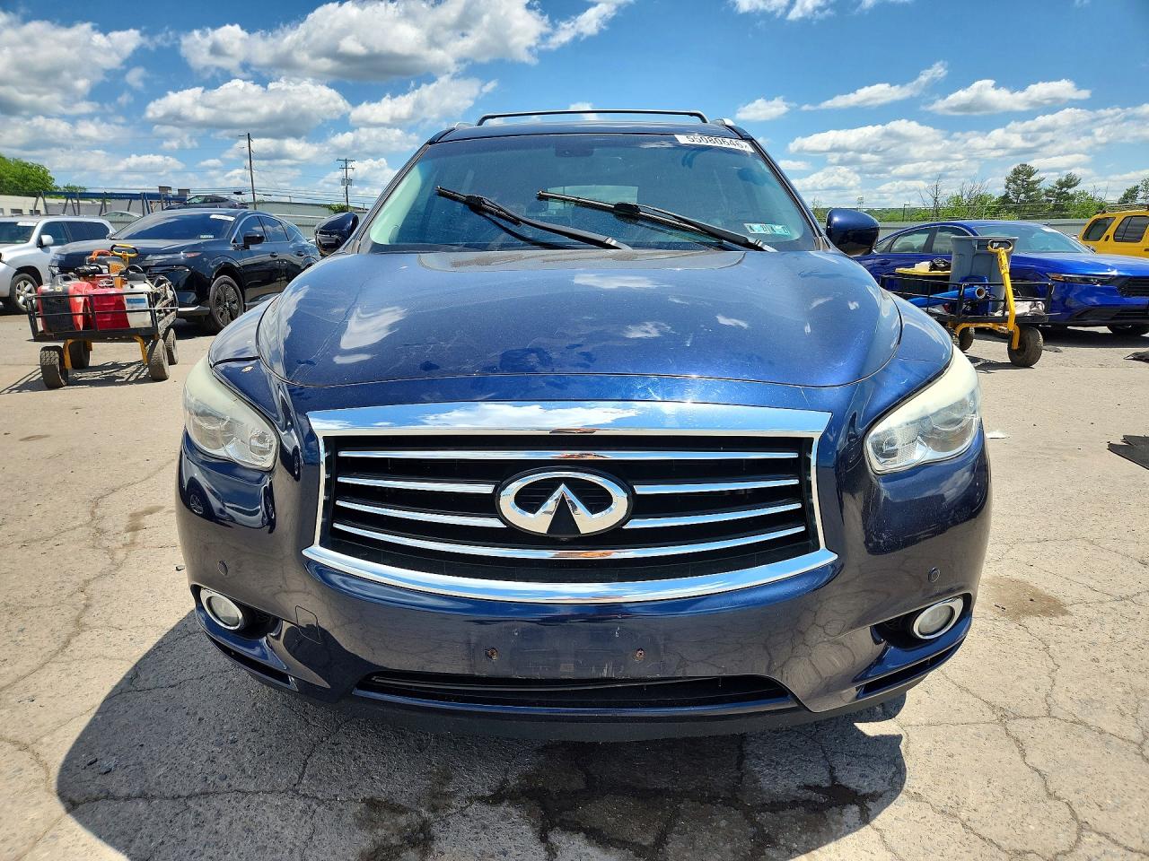 2015 Infiniti Qx60 Base Blue vin: 5N1AL0MMXFC555050