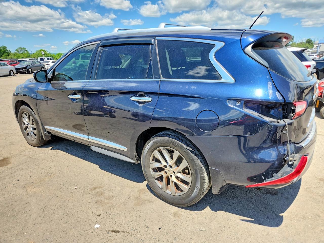 2015 Infiniti Qx60 Base Blue vin: 5N1AL0MMXFC555050
