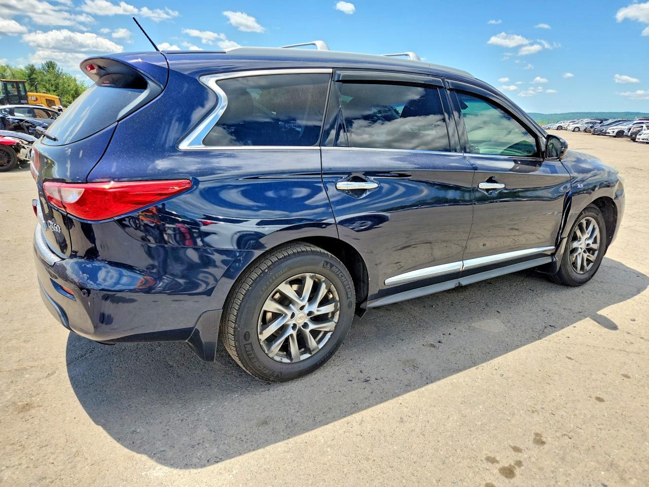 2015 Infiniti Qx60 Base Blue vin: 5N1AL0MMXFC555050