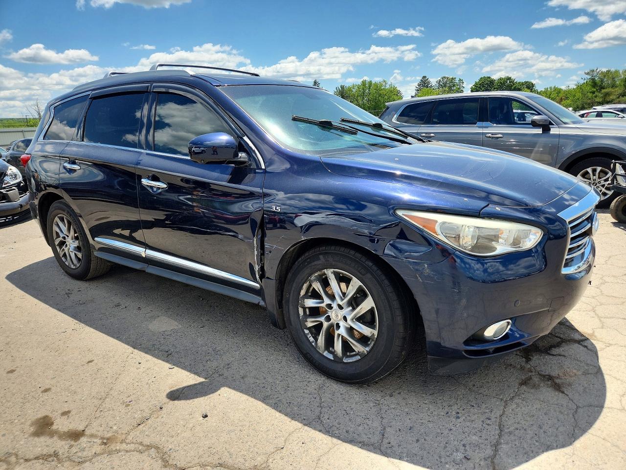 2015 Infiniti Qx60 Base Blue vin: 5N1AL0MMXFC555050