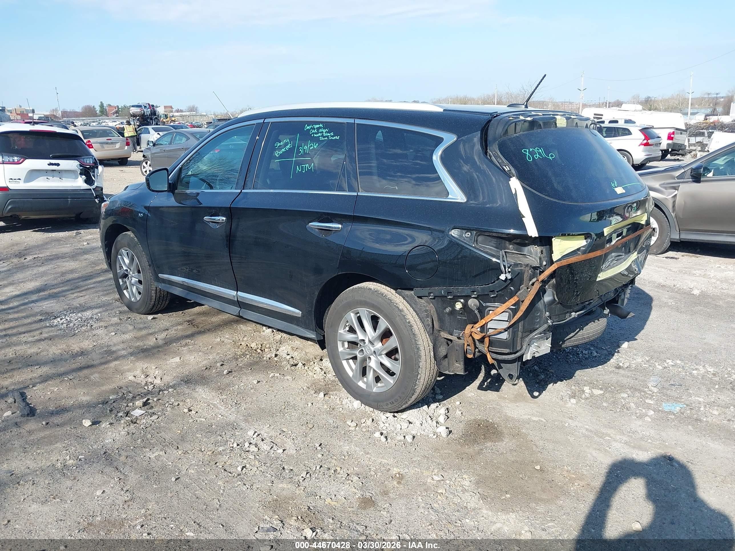 2015 Infiniti Qx60   Black vin: 5N1AL0MMXFC557431