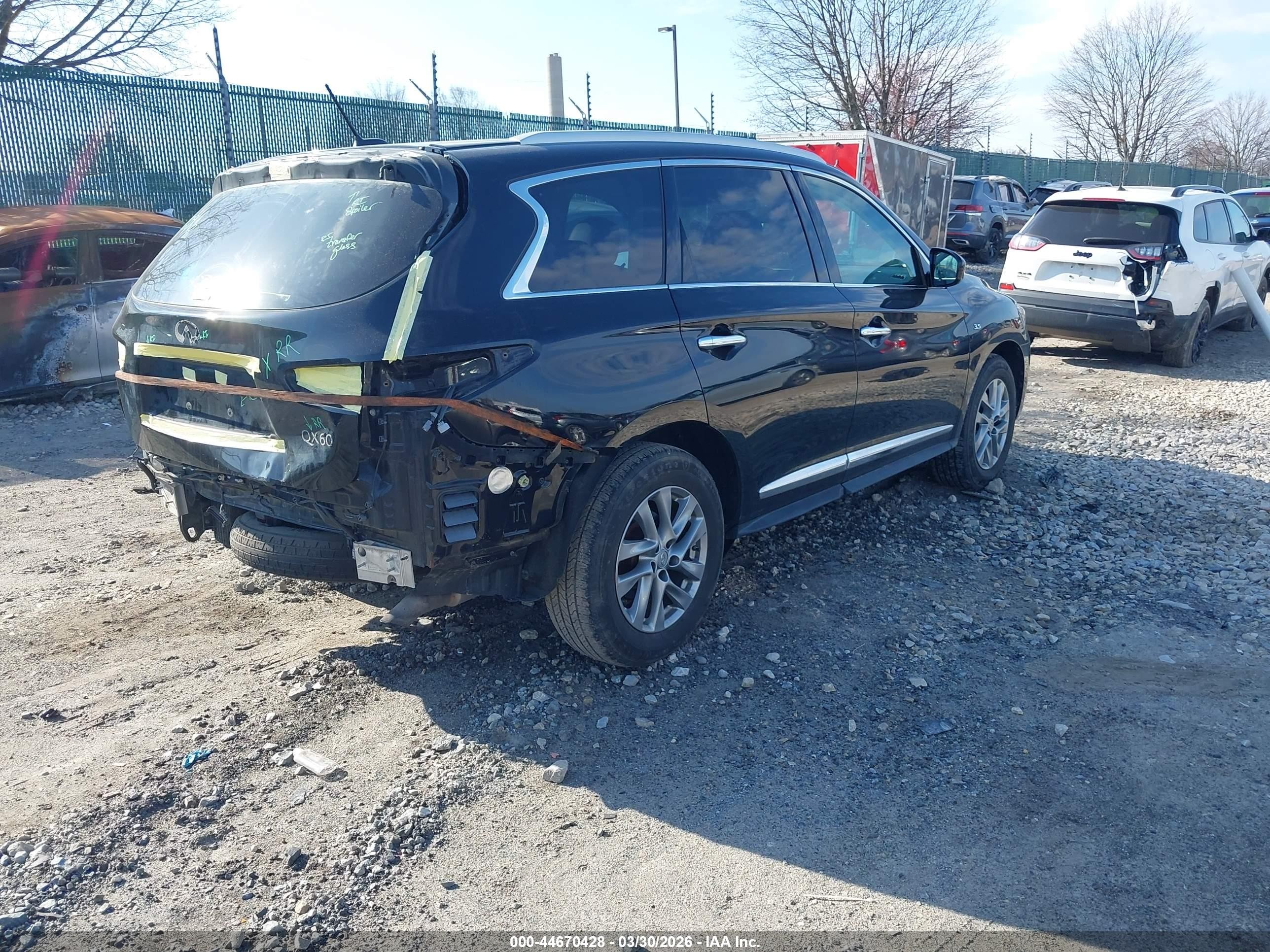 2015 Infiniti Qx60   Black vin: 5N1AL0MMXFC557431