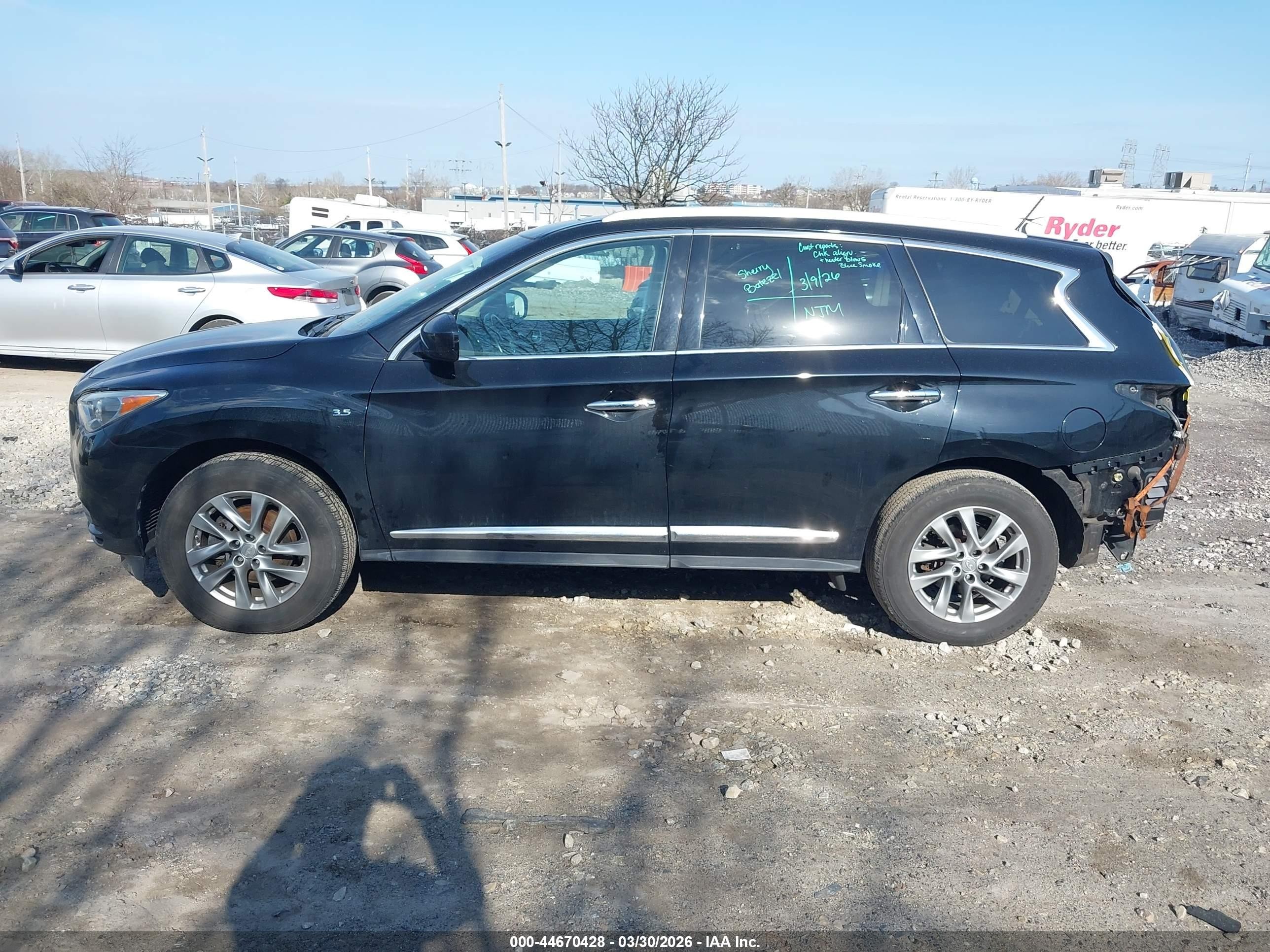 2015 Infiniti Qx60   Black vin: 5N1AL0MMXFC557431