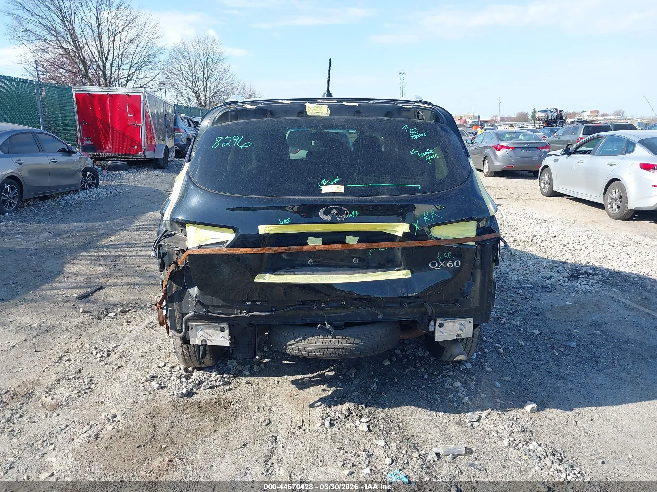 2015 Infiniti Qx60   Black vin: 5N1AL0MMXFC557431