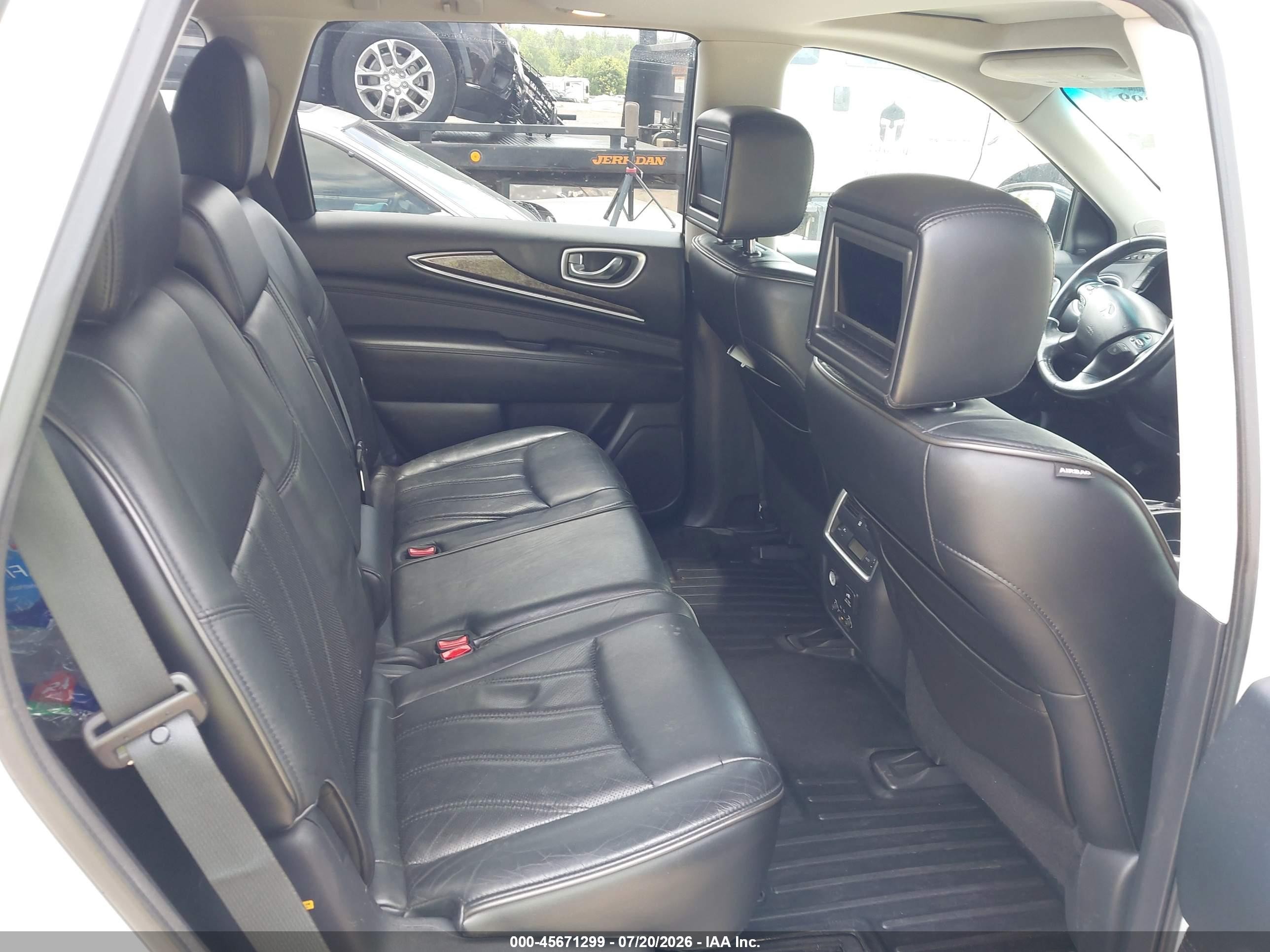 2013 Infiniti Jx35 White vin: 5N1AL0MN0DC320355