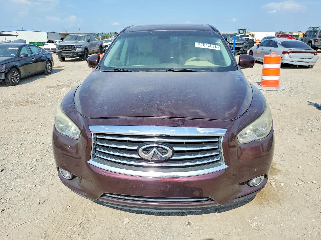 2013 Infiniti Jx35 Base Burgundy vin: 5N1AL0MN0DC338015