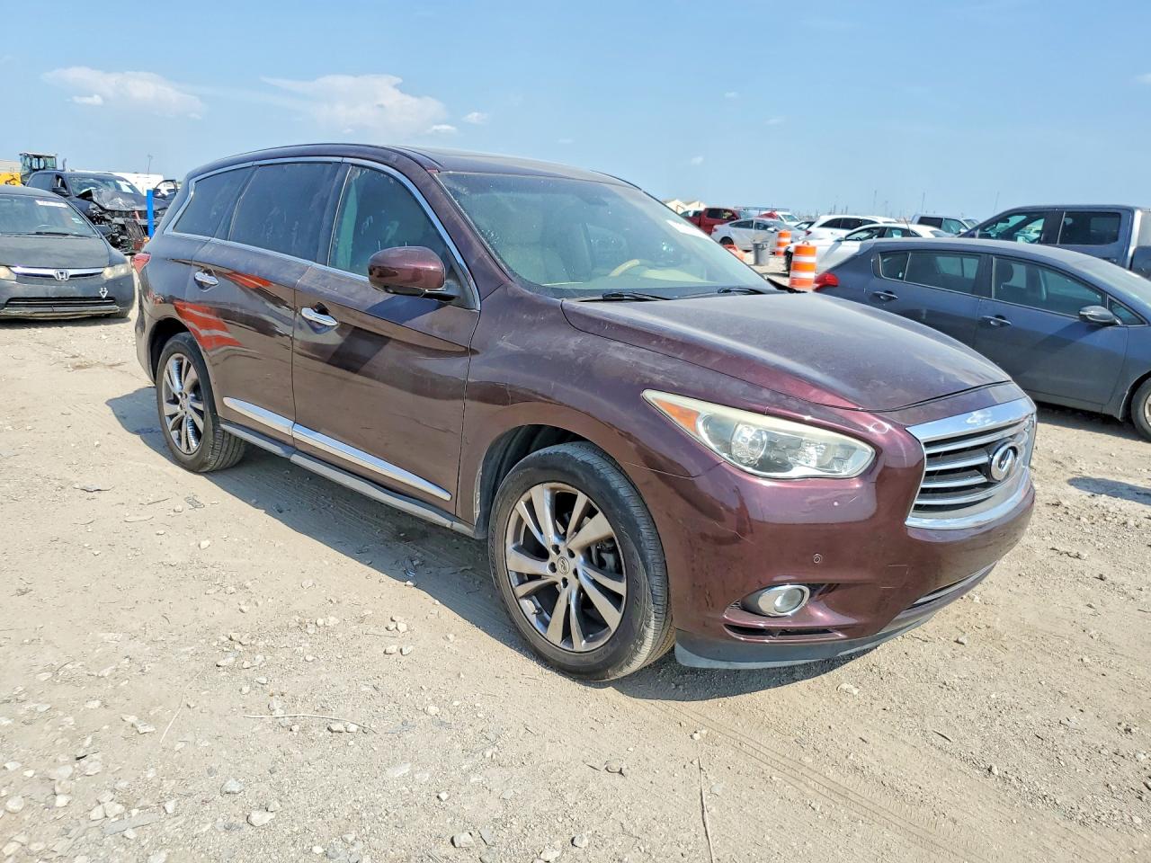 2013 Infiniti Jx35 Base Burgundy vin: 5N1AL0MN0DC338015