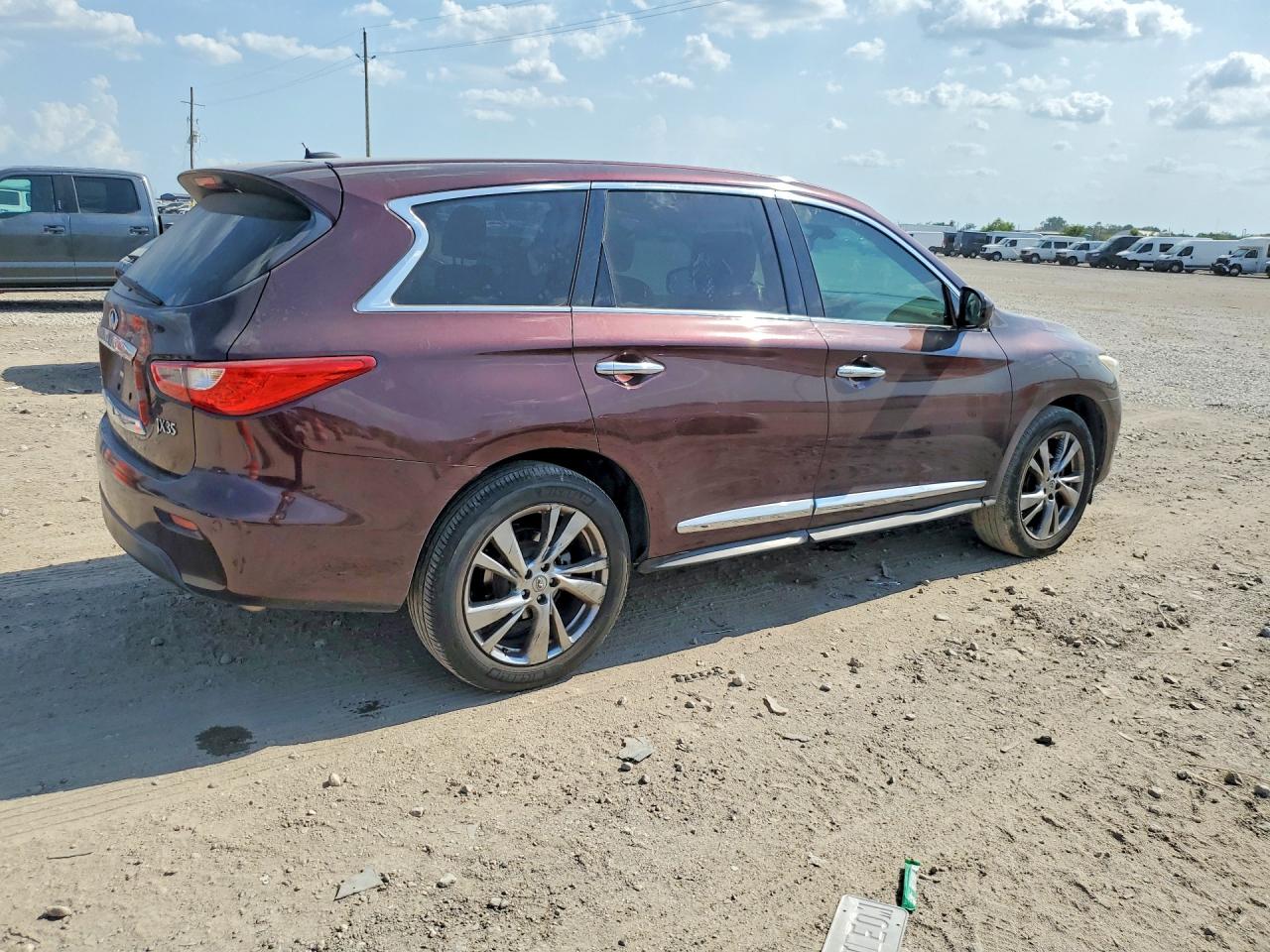 2013 Infiniti Jx35 Base Burgundy vin: 5N1AL0MN0DC338015