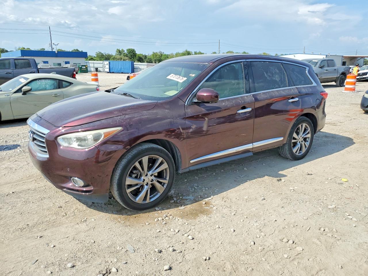 2013 Infiniti Jx35 Base Burgundy vin: 5N1AL0MN0DC338015