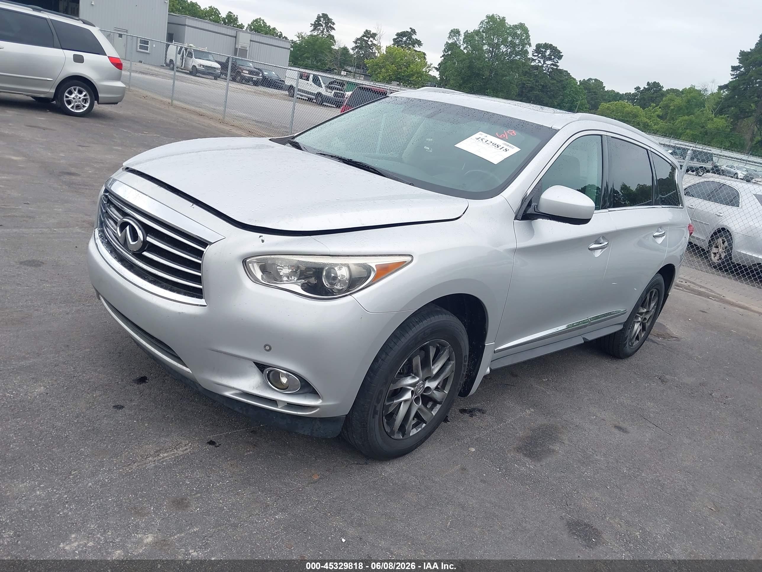 2013 Infiniti Jx35   Silver vin: 5N1AL0MN0DC348074
